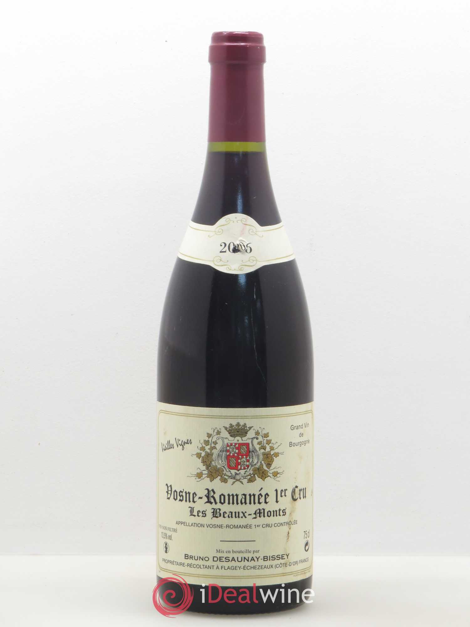Vosne-Romanée 1er Cru Les Beaumonts Vieilles Vignes Desaunay Bissey 2006 - Posten von 1 Flasche - 0
