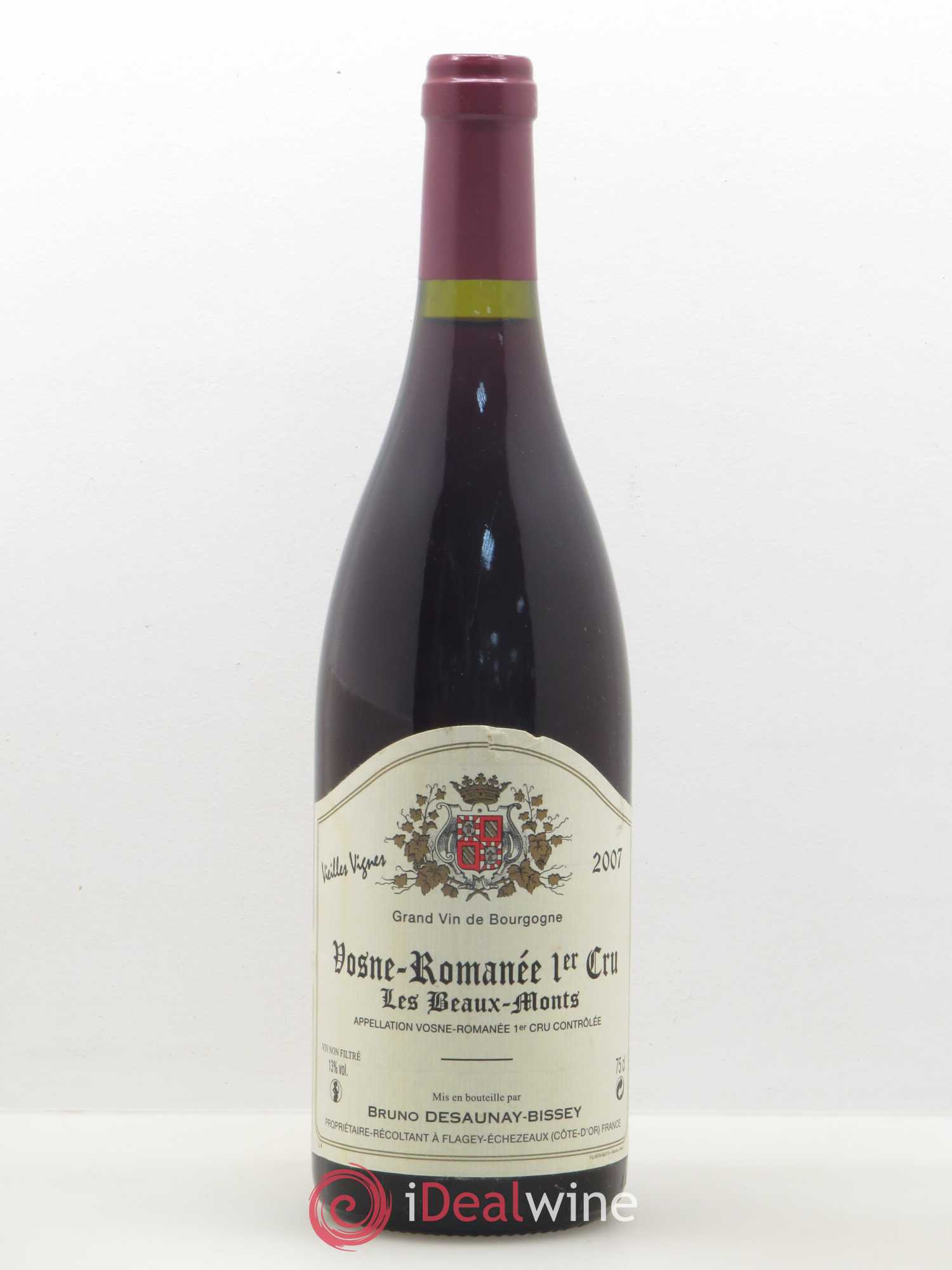 Vosne-Romanée 1er Cru Les Beaumonts Vieilles Vignes Desaunay Bissey 2007 - Posten von 1 Flasche - 0