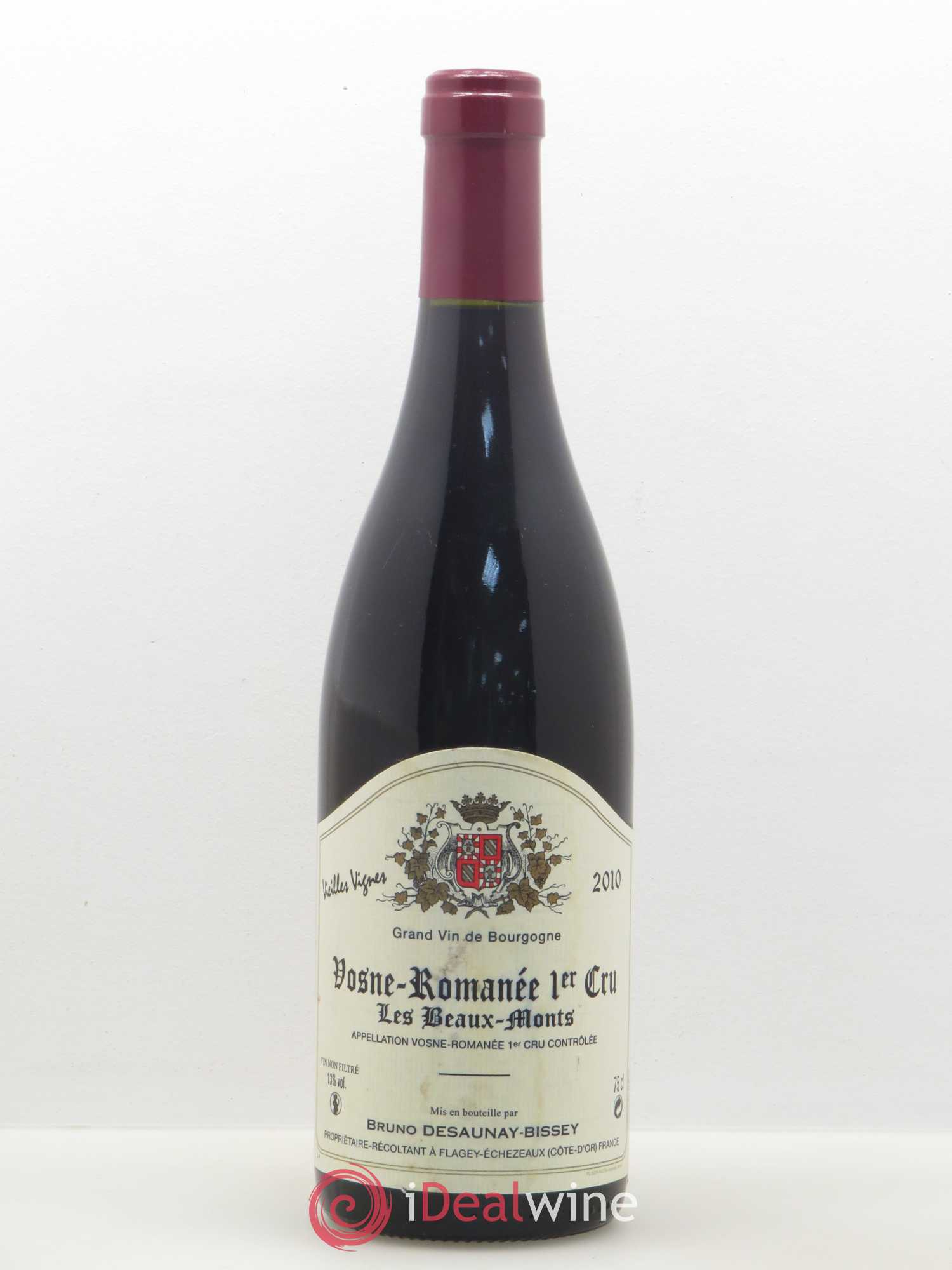 Vosne-Romanée 1er Cru Les Beaumonts Vieilles Vignes Desaunay Bissey 2010 - Posten von 1 Flasche - 0
