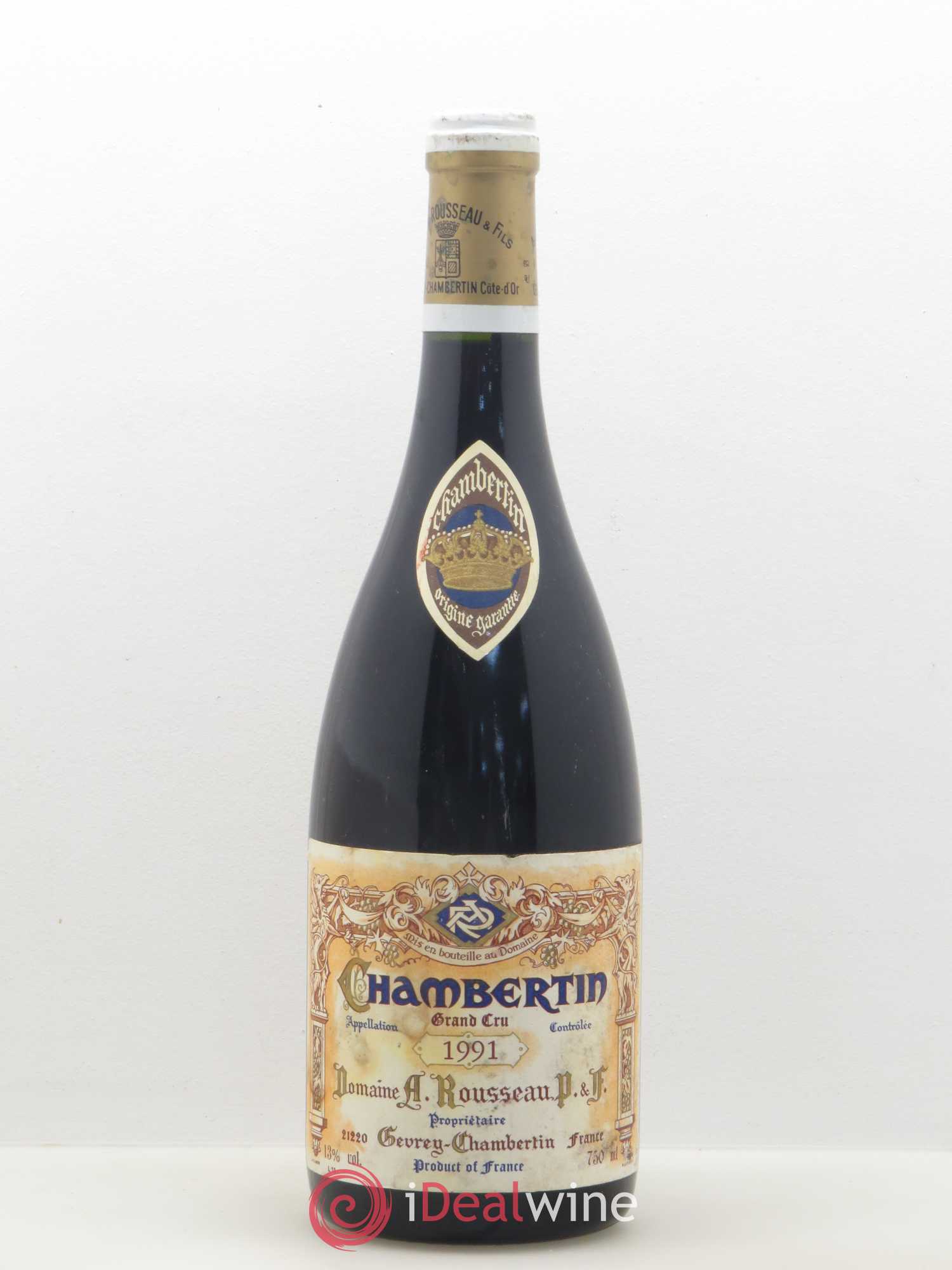 Chambertin Grand Cru Armand Rousseau (Domaine) 1991 - Lot de 1 bouteille - 0