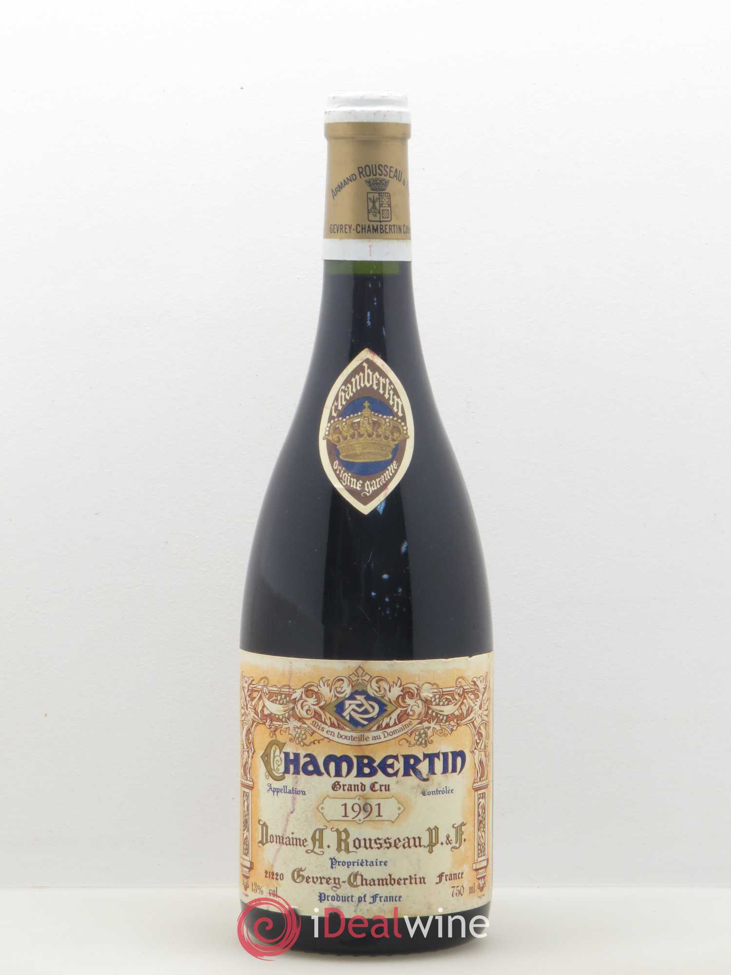 Chambertin Grand Cru Armand Rousseau (Domaine) 1991 - Lot de 1 bouteille - 0