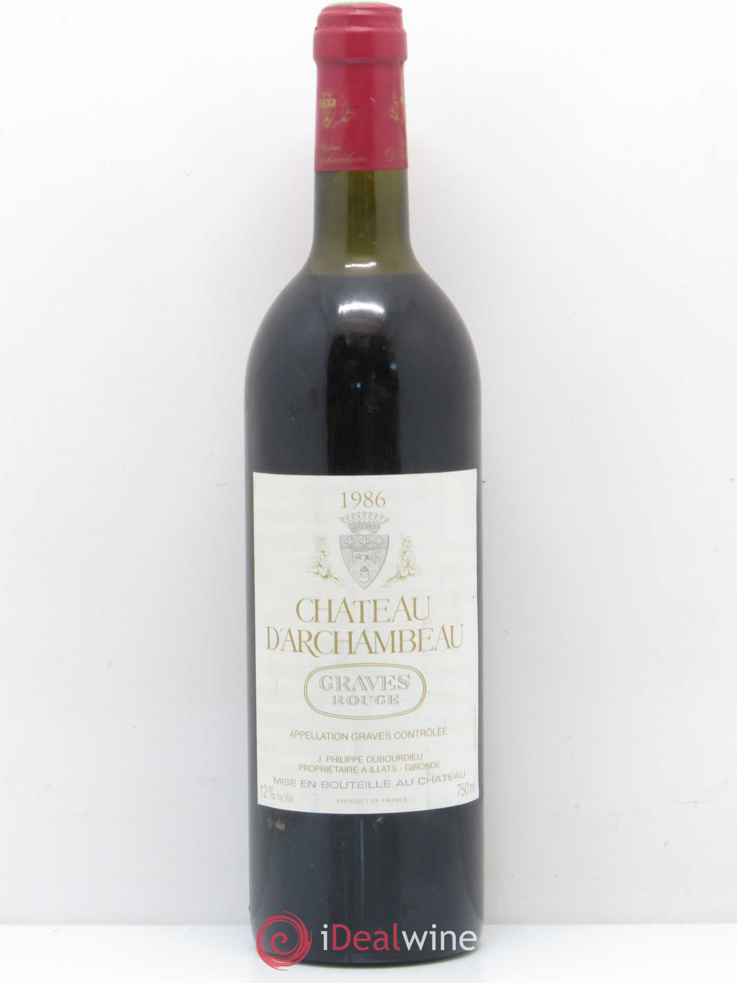 Château d' Archambeau 1986 - Lot de 1 bouteille - 0
