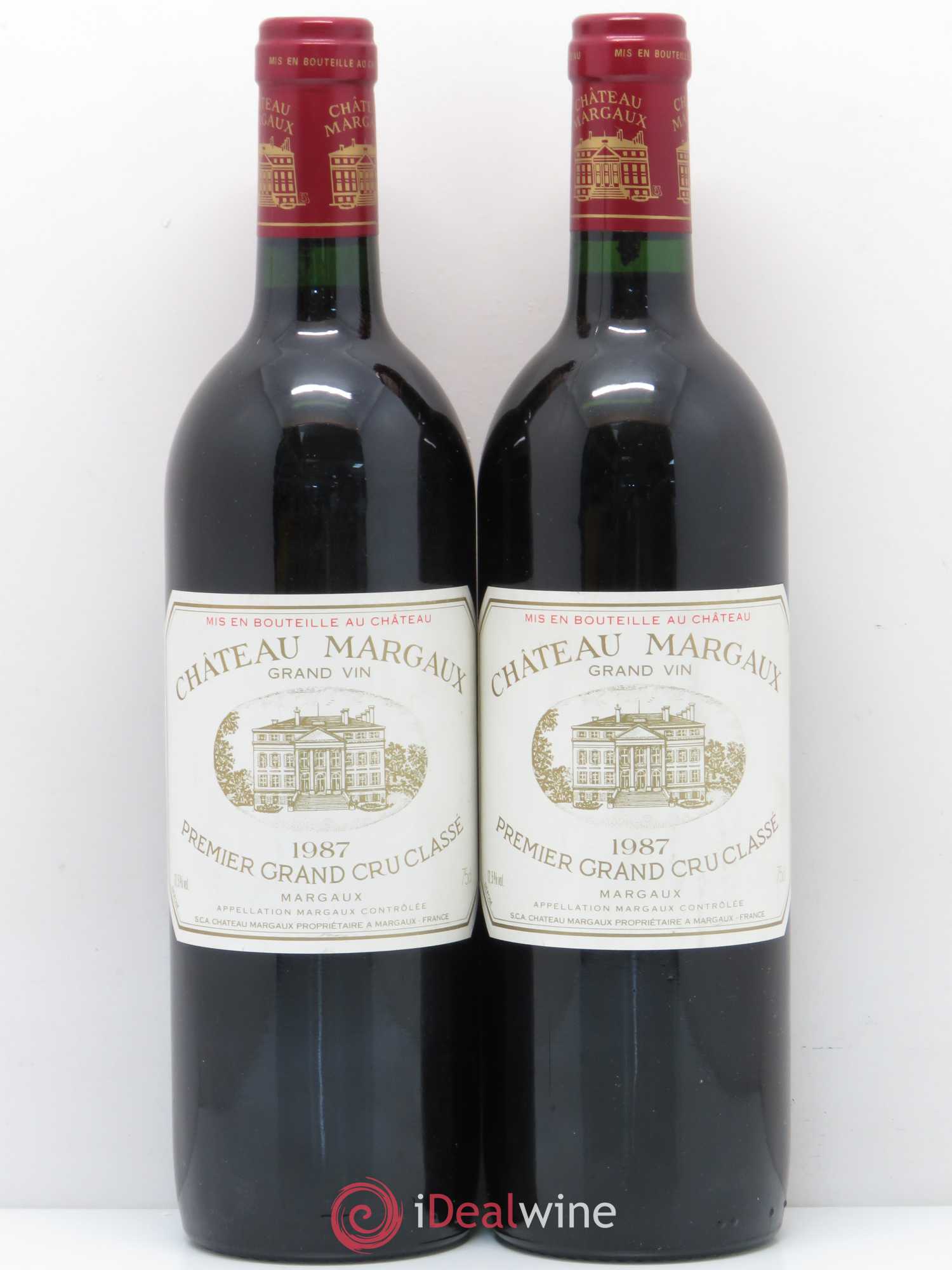 Château Margaux 1er Grand Cru Classé 1987 - Lot de 2 bouteilles - 0