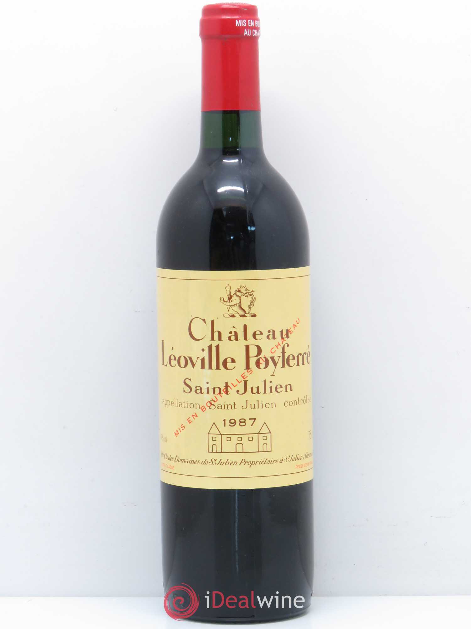 Château Léoville Poyferré 2ème Grand Cru Classé 1987 - Lot de 1 bouteille - 0