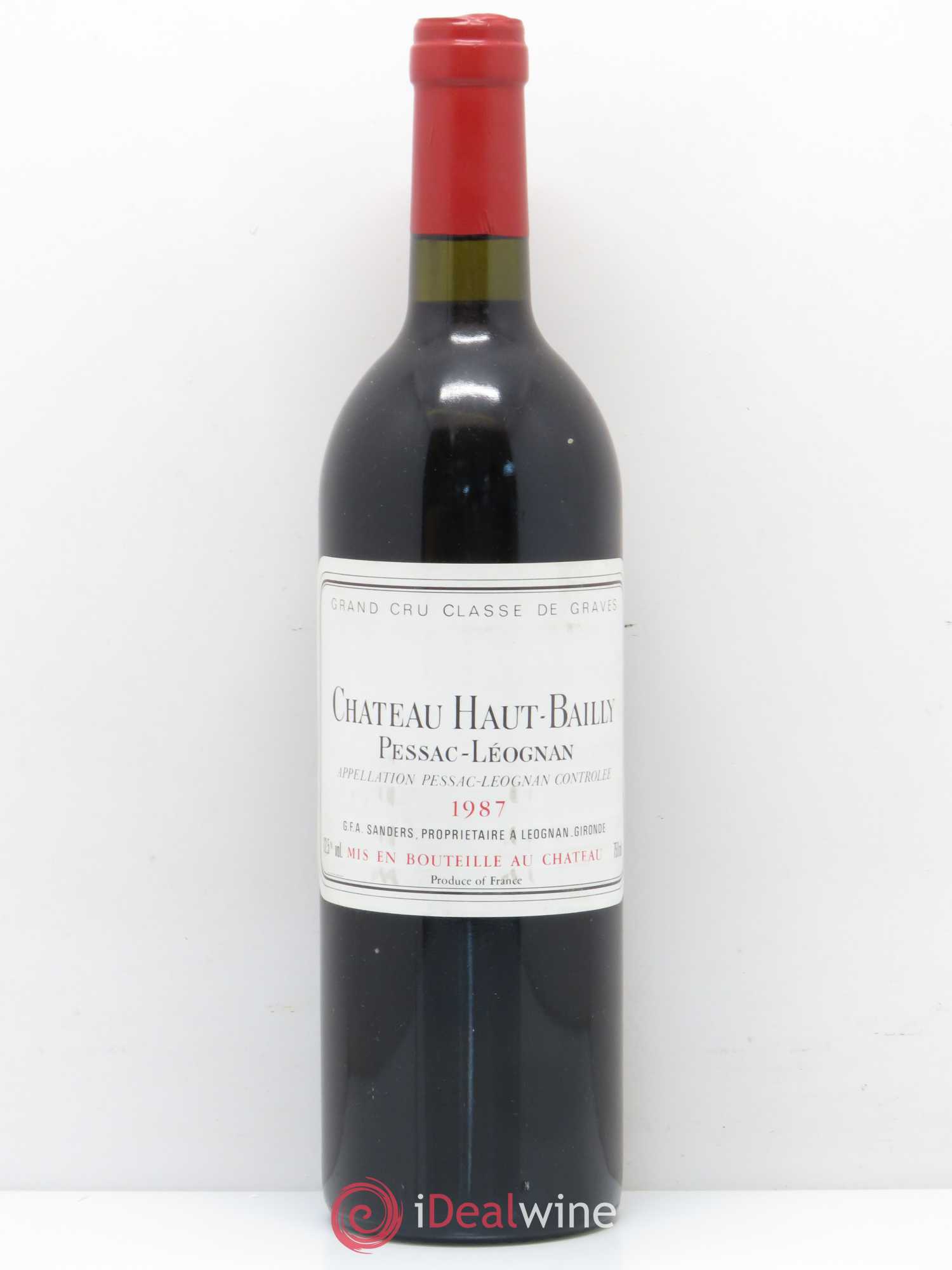 Château Haut-Bailly Cru Classé de Graves 1987 - Lot de 1 bouteille - 0