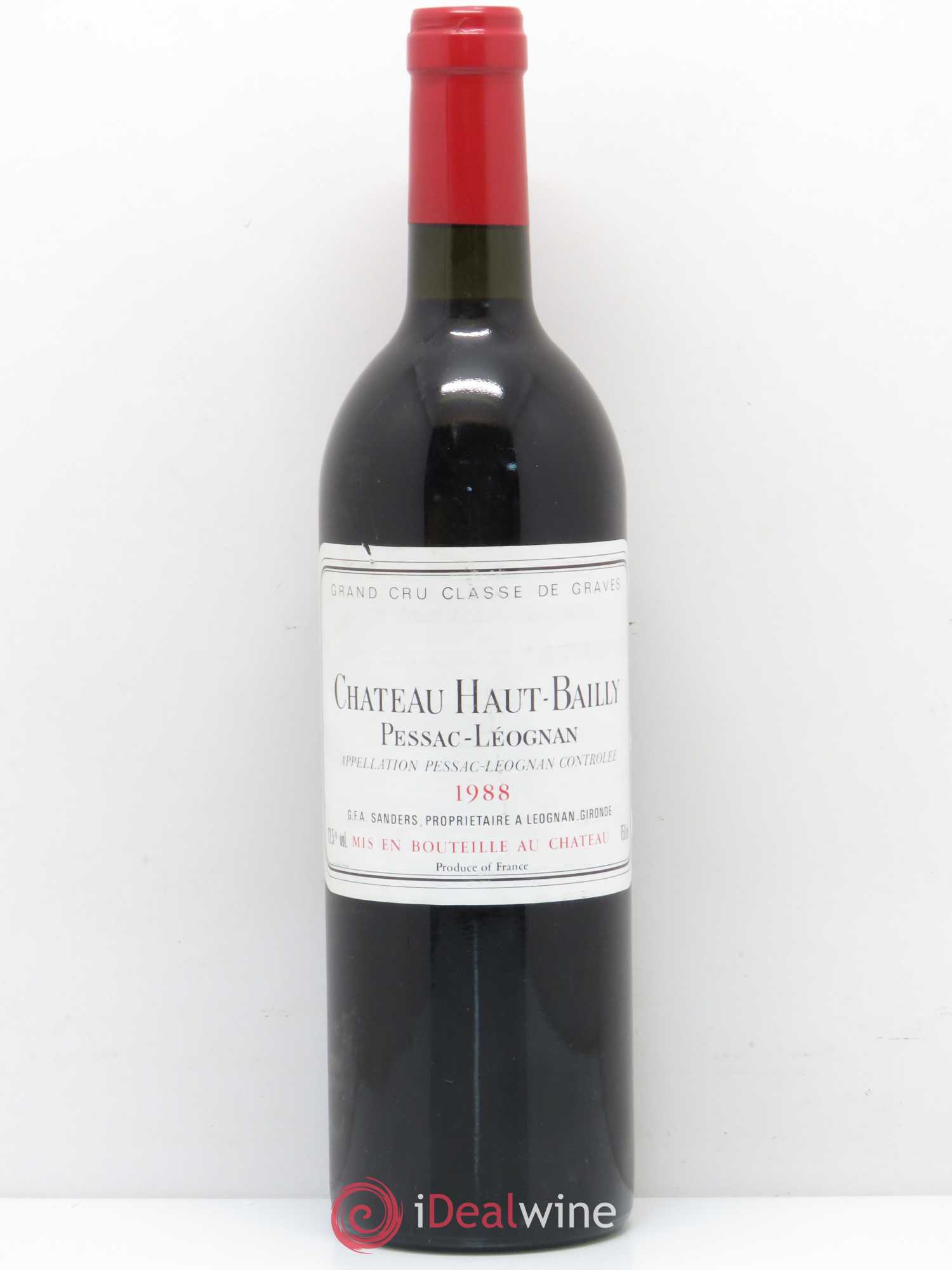 Château Haut-Bailly Cru Classé de Graves 1988 - Lot de 1 bouteille - 0
