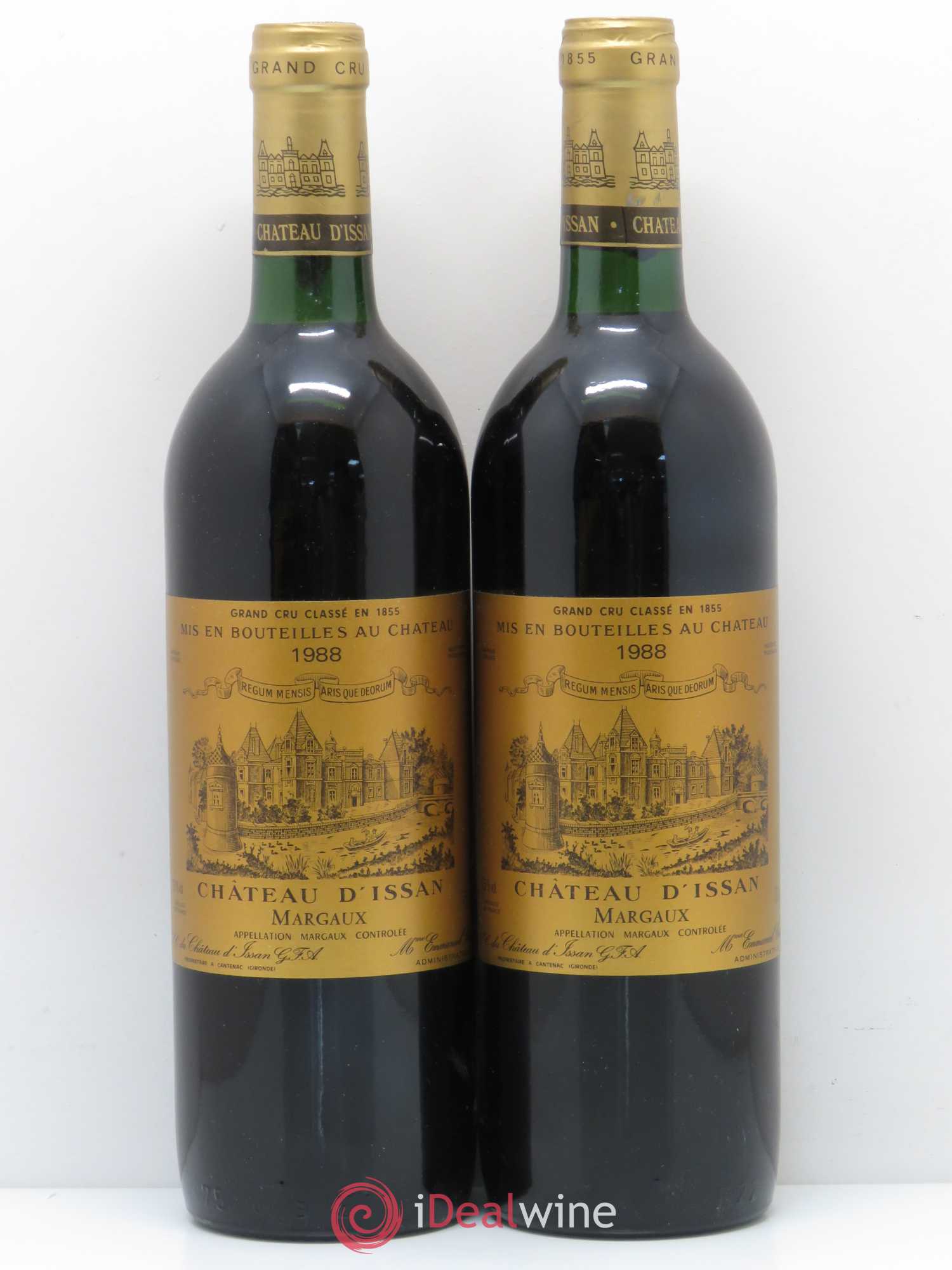 Château d'Issan 3ème Grand Cru Classé 1988 - Lot de 2 bouteilles - 0