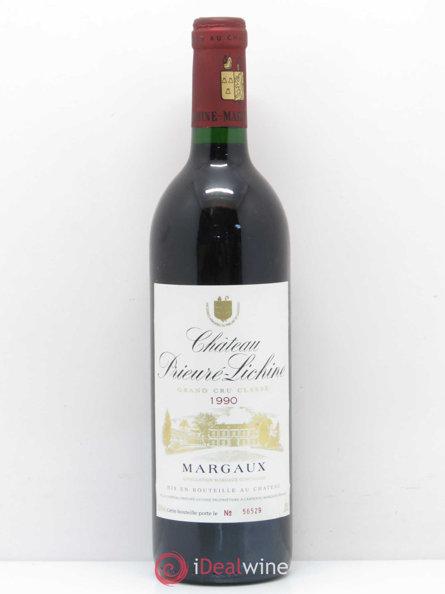 Château Prieuré Lichine 4ème Grand Cru Classé 1990 - Lot de 1 bouteille - 0