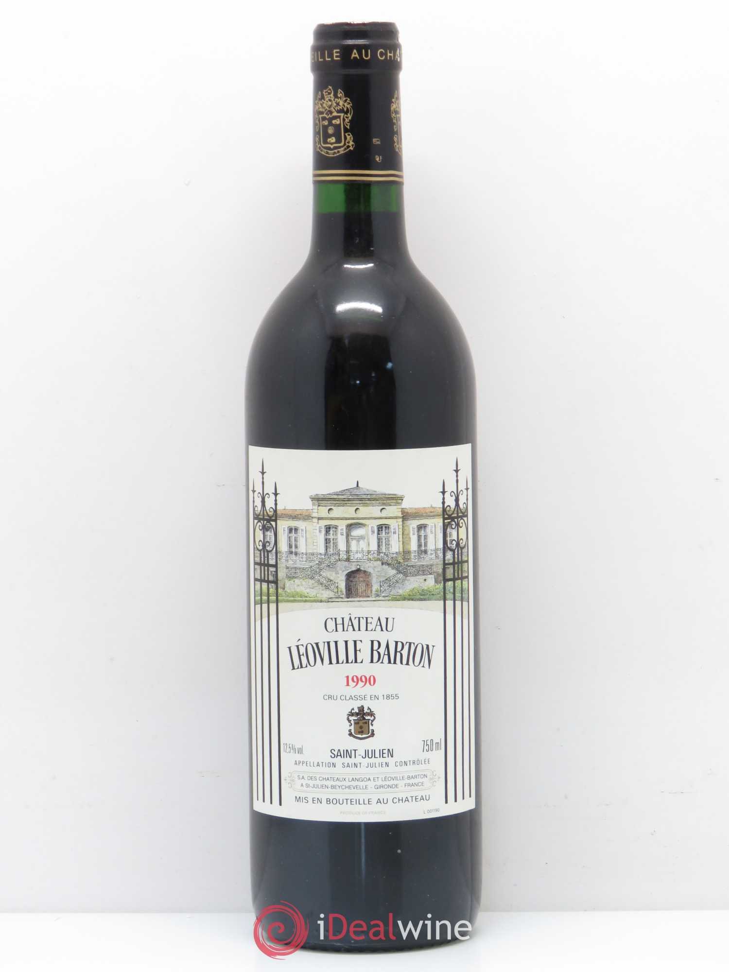 Château Léoville Barton 2ème Grand Cru Classé 1990 - Lot de 1 bouteille - 0