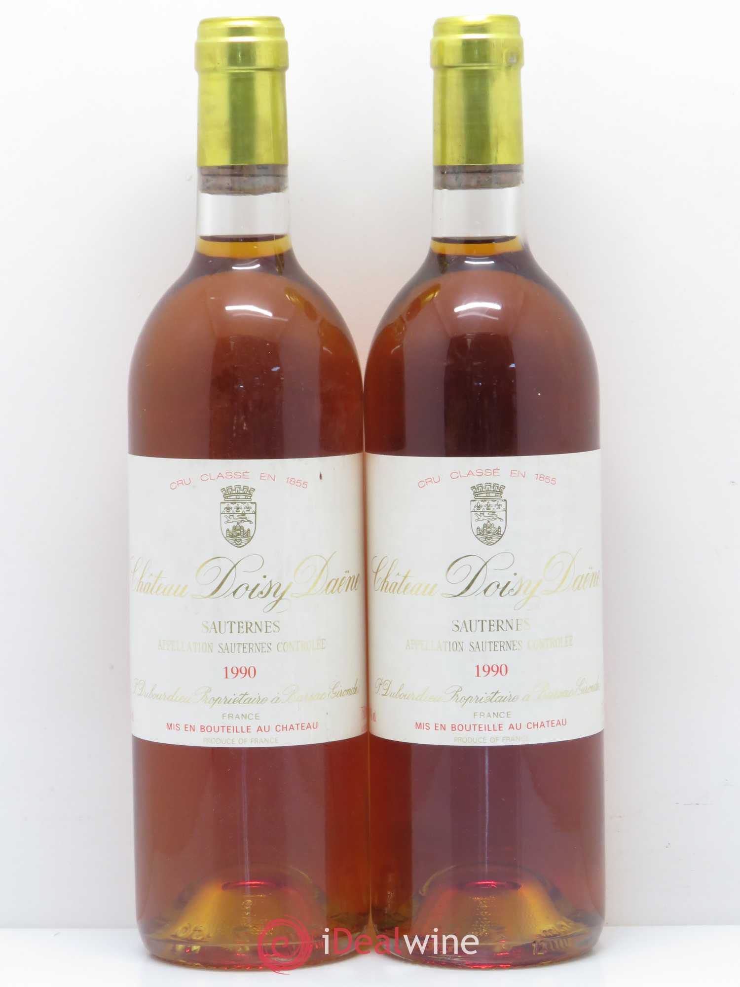 Château Doisy Daëne 2ème Grand Cru Classé 1990 - Lotto di 2 bottiglie - 0