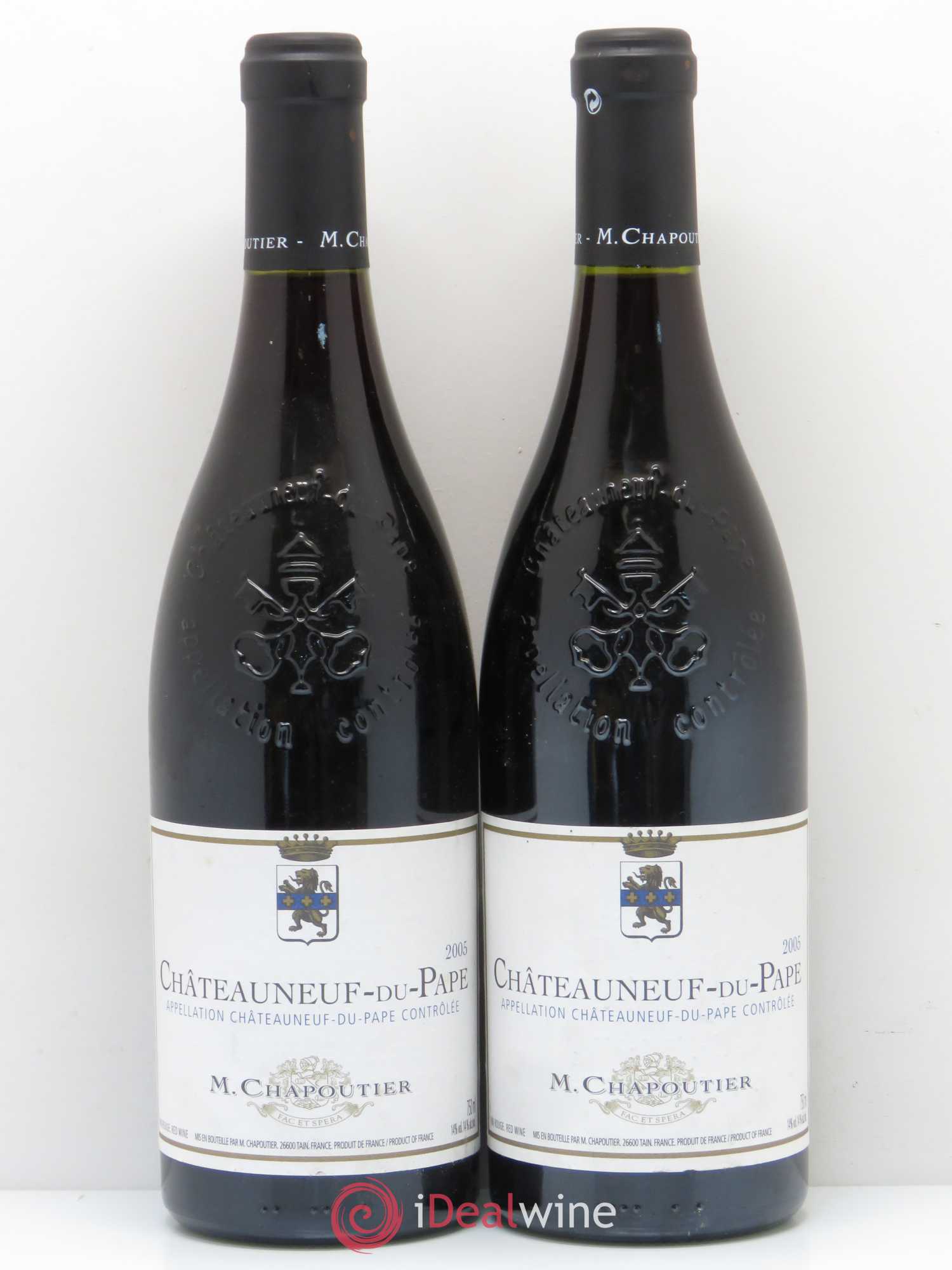 Châteauneuf-du-Pape Barbe Rac Chapoutier 2005 - Lot de 2 bouteilles - 0