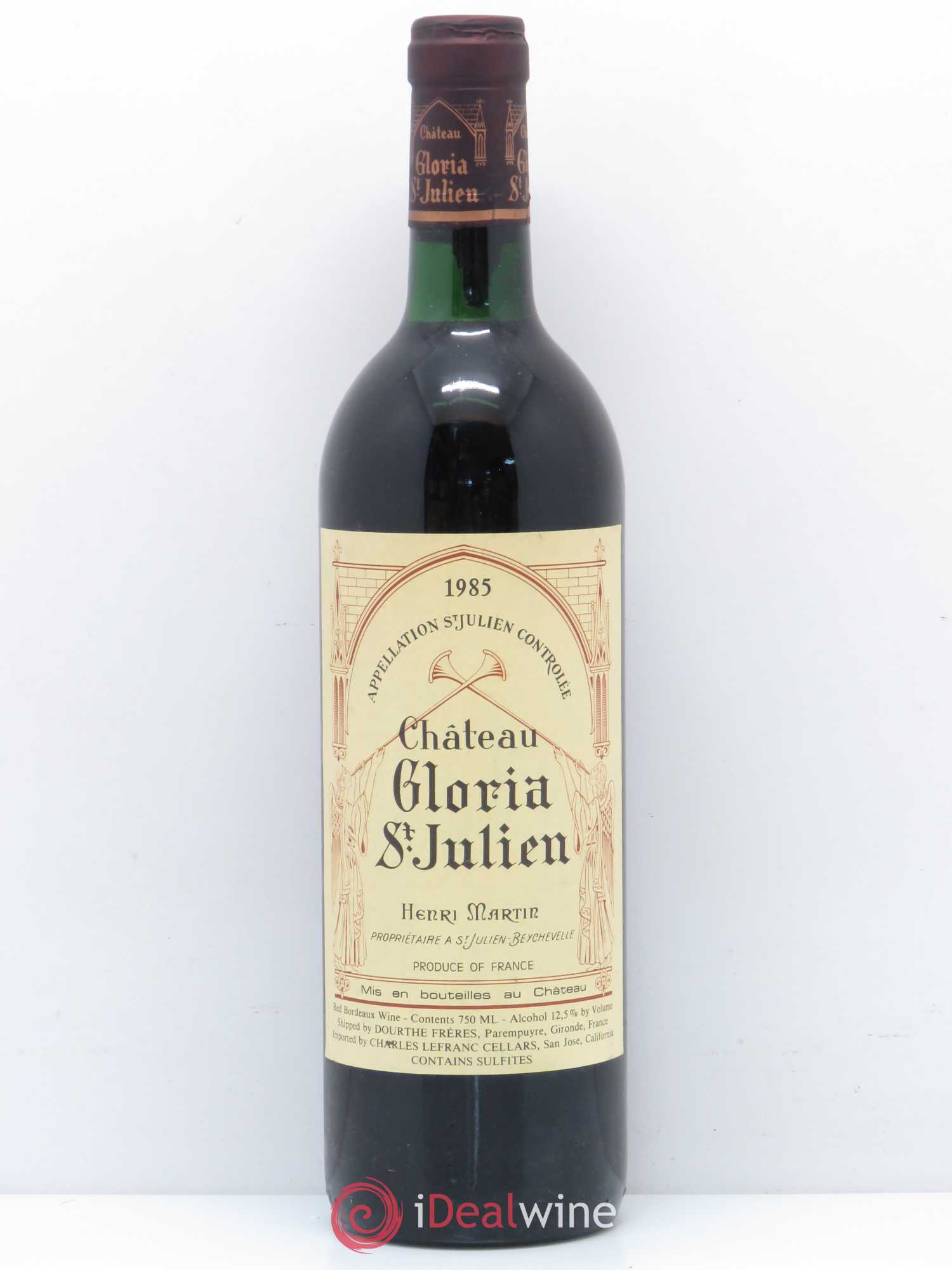 Château Gloria 1985 - Lot de 1 bouteille - 0