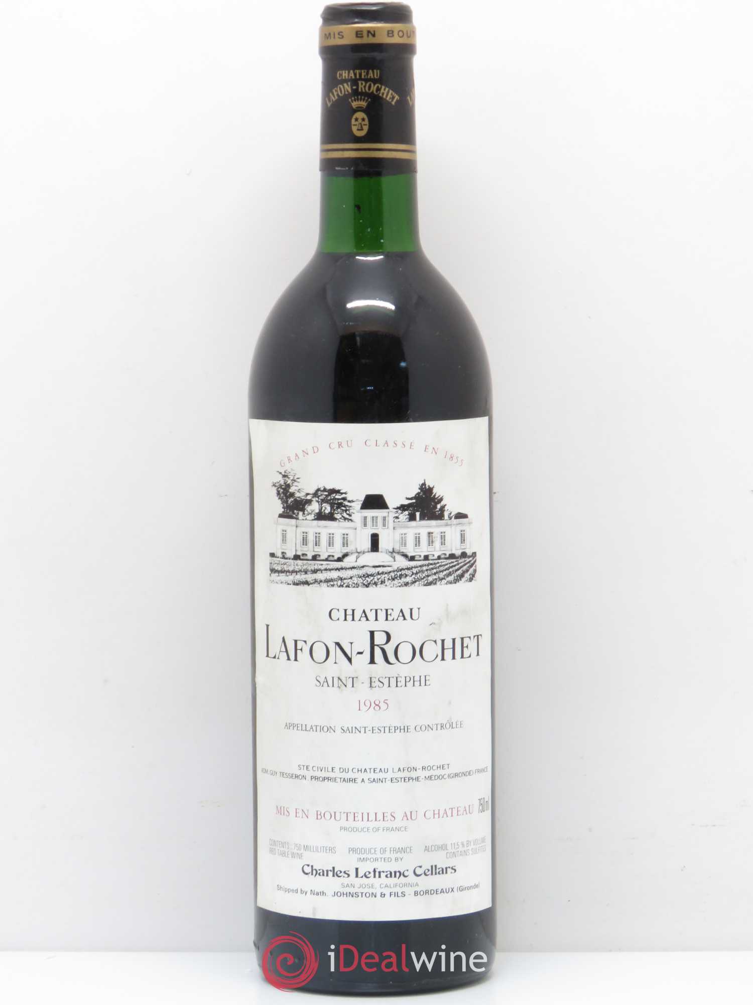 Château Lafon Rochet 4ème Grand Cru Classé 1985 - Lot de 1 bouteille - 0