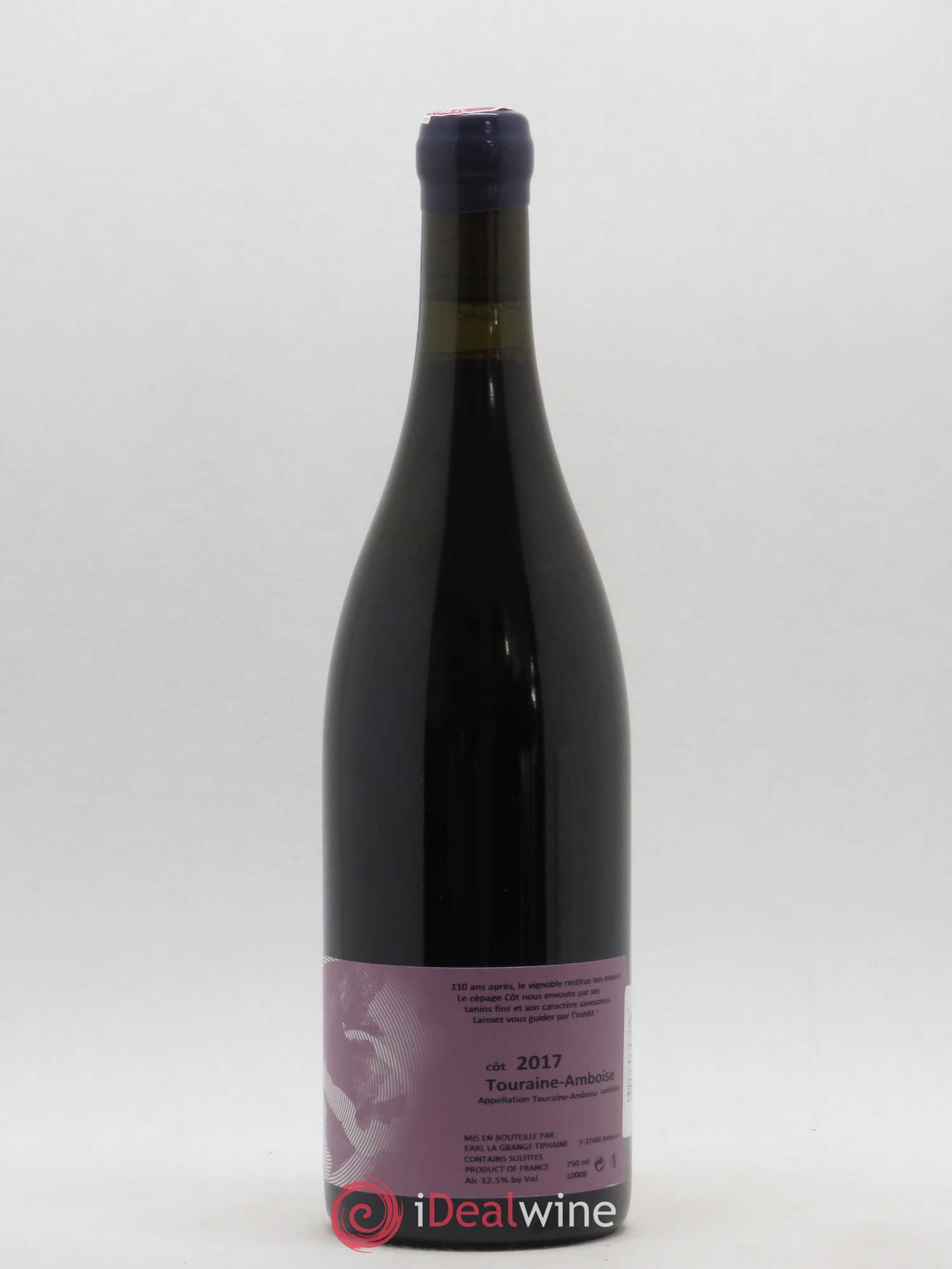 Touraine-Amboise Côt Vieilles Vignes La Grange Tiphaine 2017 - Lot de 1 bouteille - 1