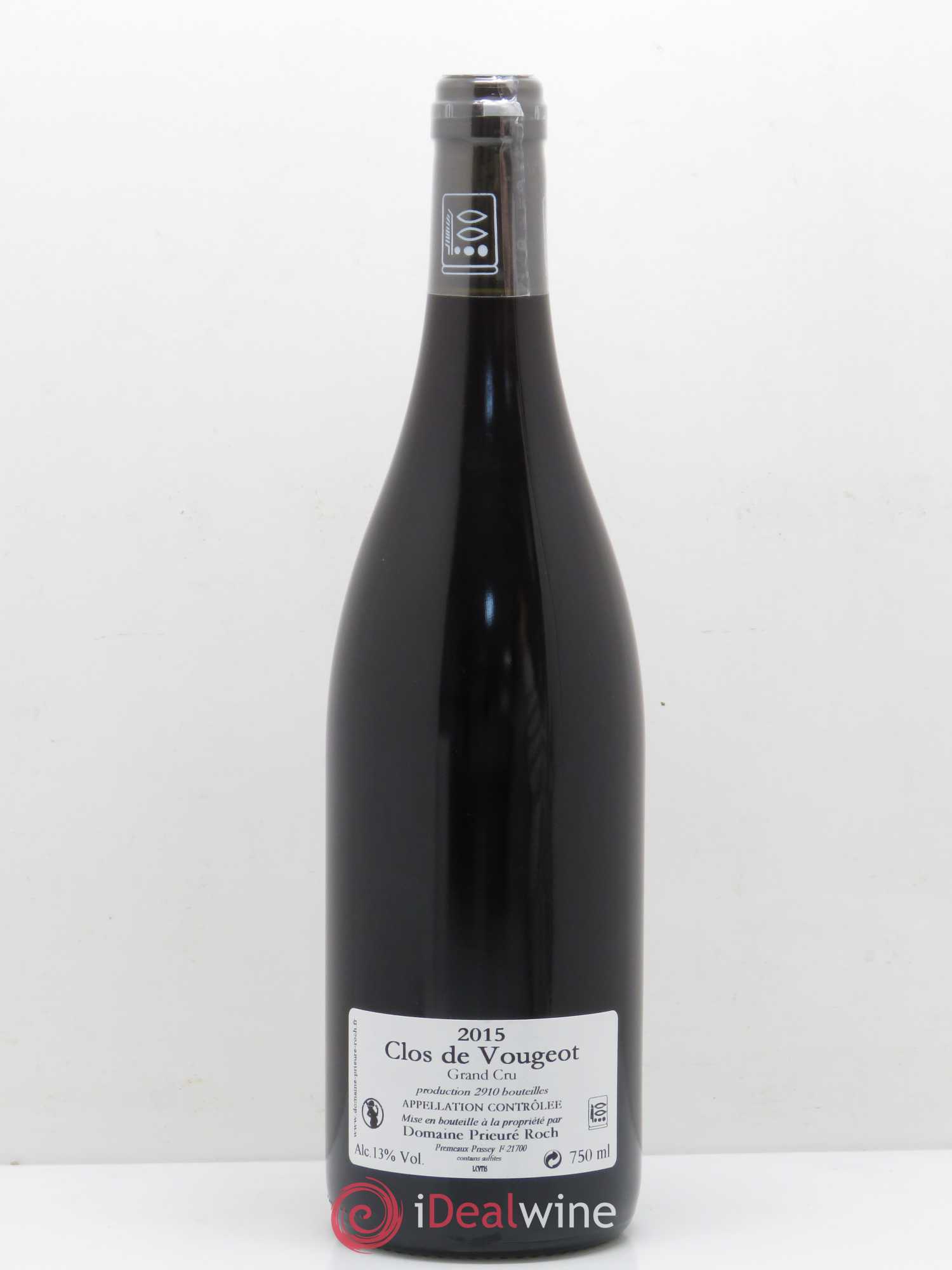 Clos de Vougeot Grand Cru Prieuré Roch 2015 - Lot de 1 bouteille - 1