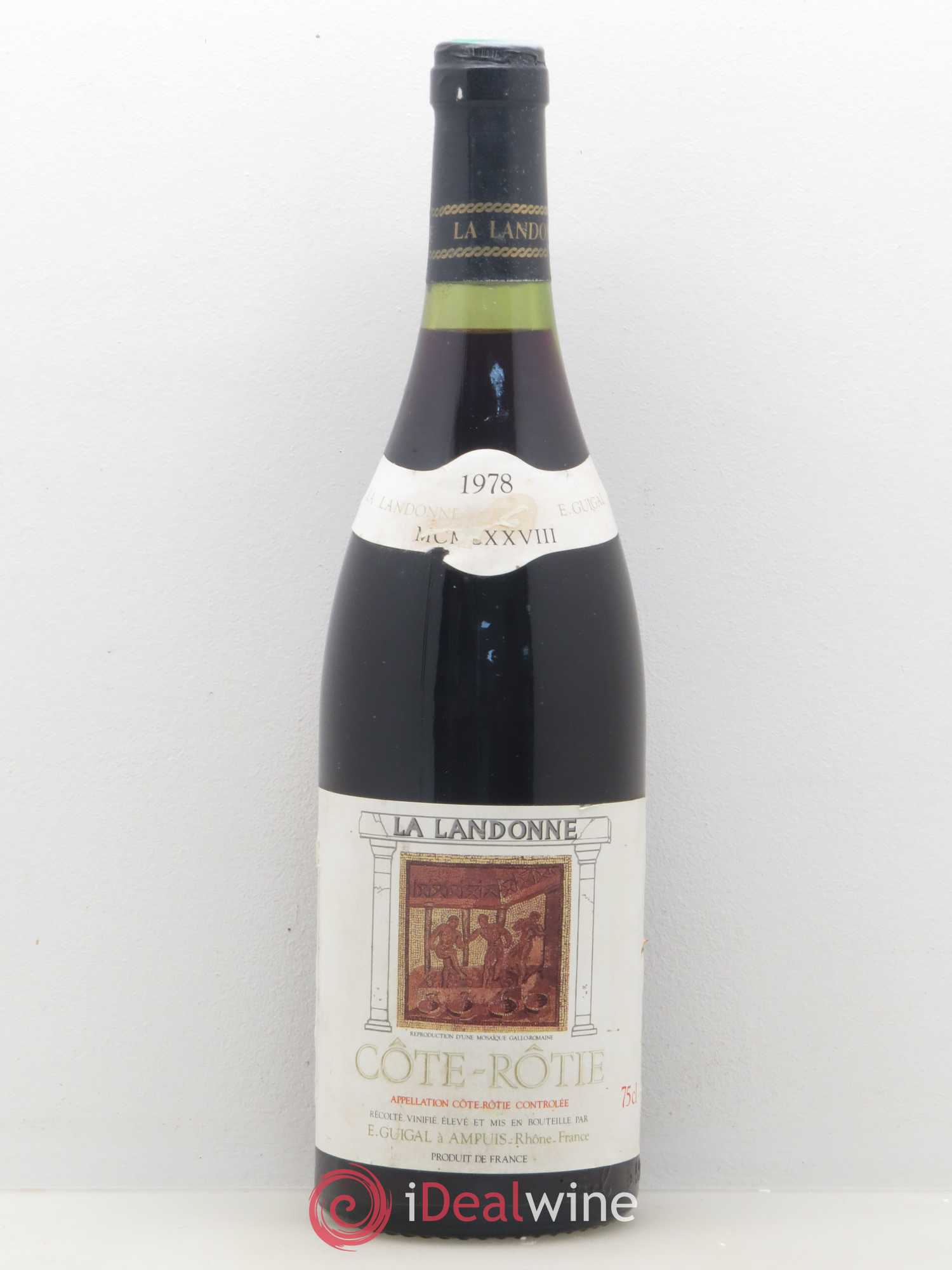 Côte-Rôtie La Landonne Guigal 1978 - Lot de 1 bouteille - 0