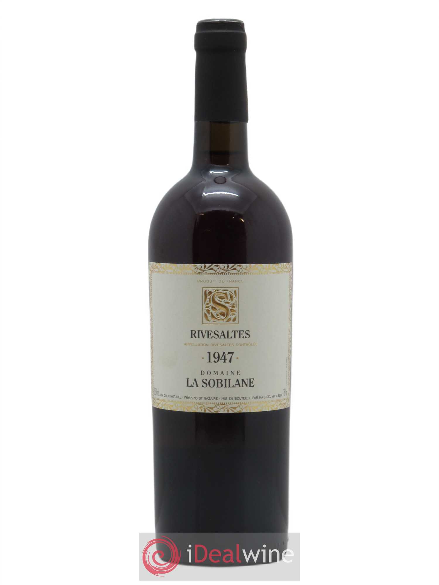 Rivesaltes La Sobilane (Domaine) 1947 - Lot de 1 bouteille - 0