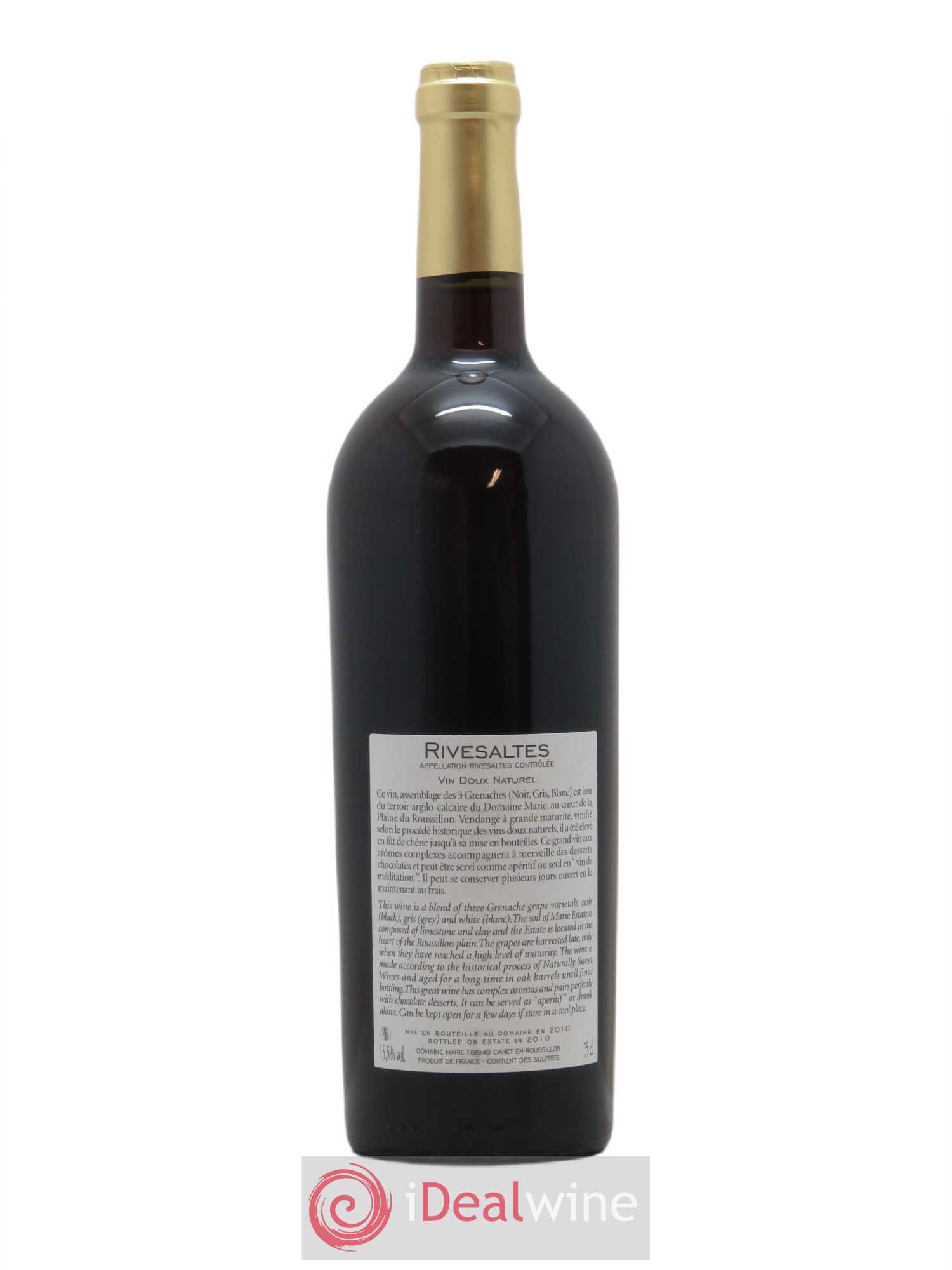 Rivesaltes Marie (Domaine) 1941 - Posten von 1 Flasche - 1