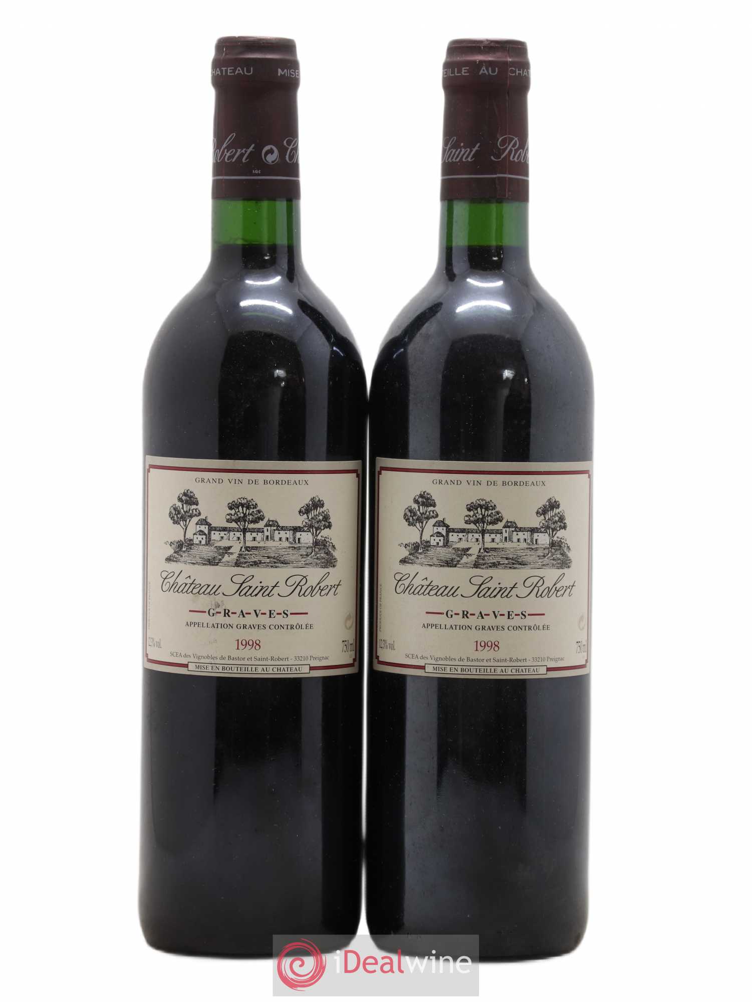 Château Saint-Robert (sans prix de réserve) 1998 - Lot de 2 bouteilles - 0
