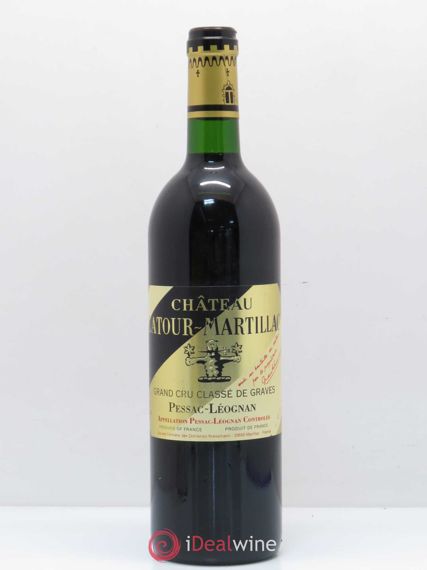 Château Latour-Martillac Cru Classé de Graves 1995 - Lot de 1 bouteille - 0
