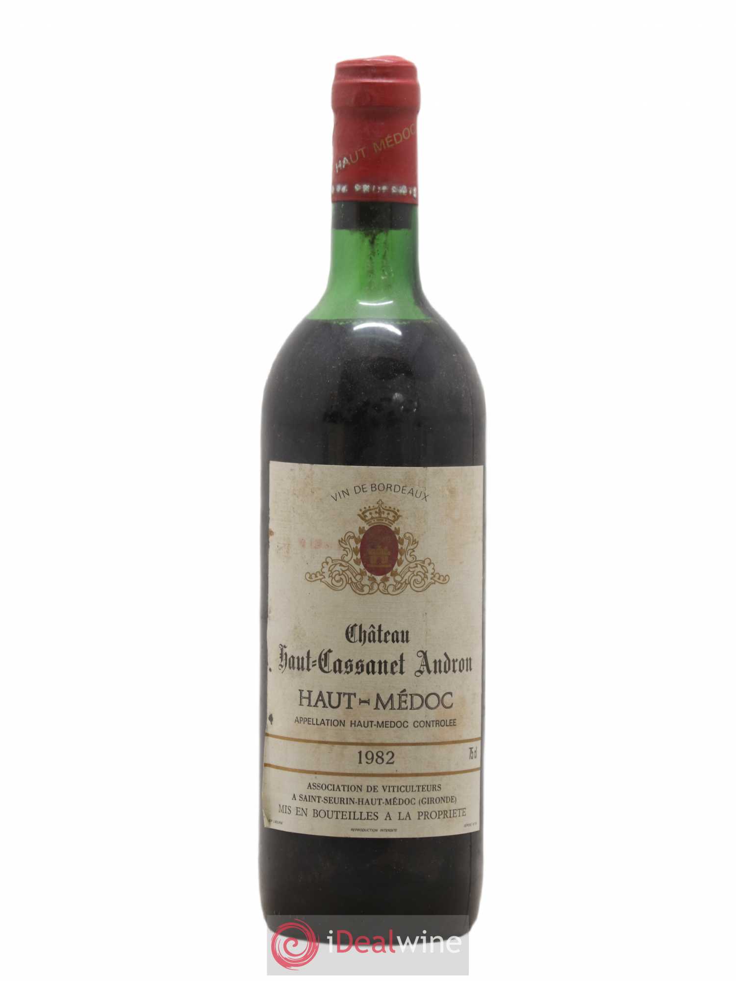 Haut Médoc Château Haut Cassaney Andron 1982 - Posten von 1 Flasche - 0