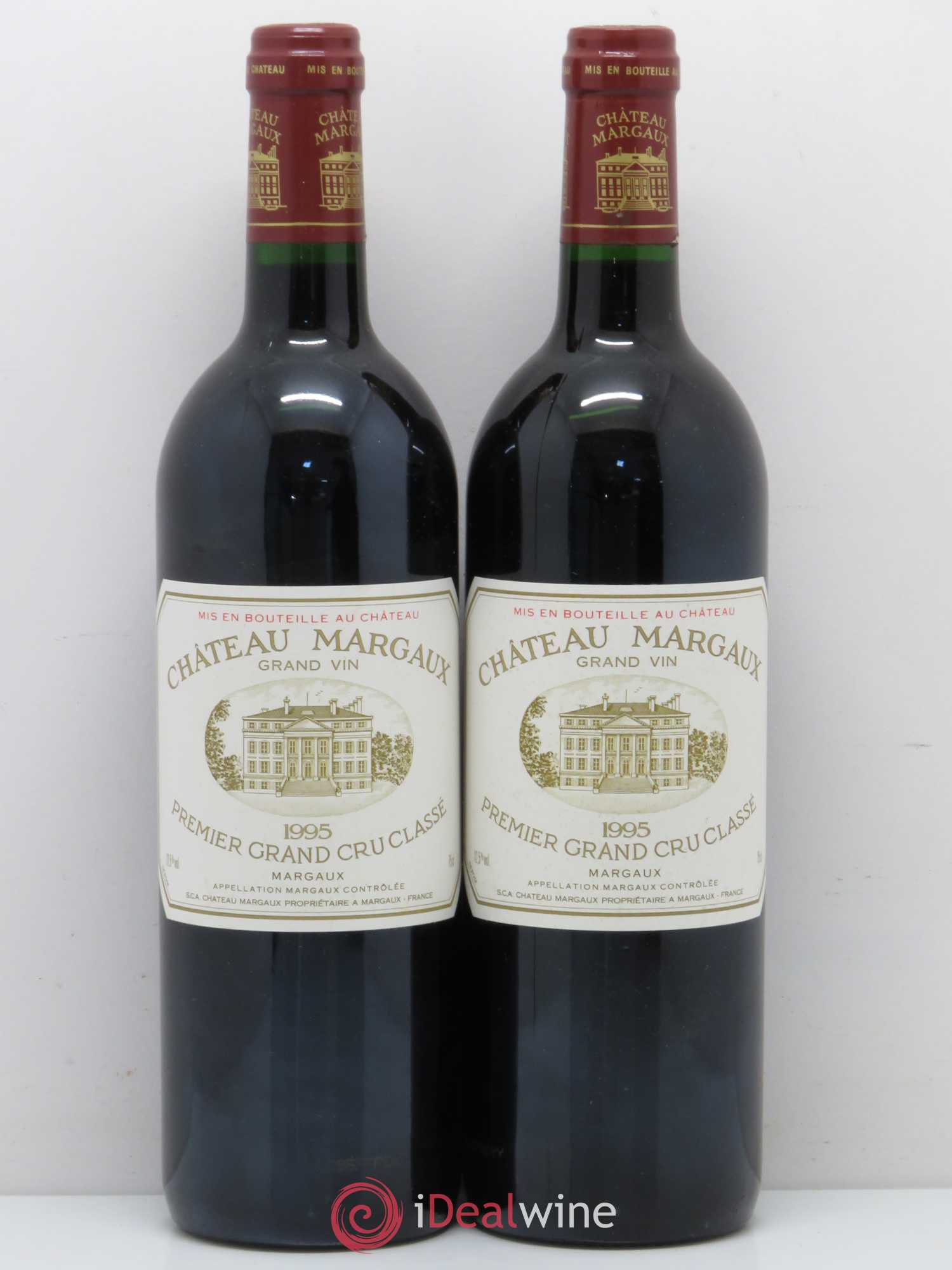 Château Margaux 1er Grand Cru Classé 1995 - Lot de 2 bouteilles - 0