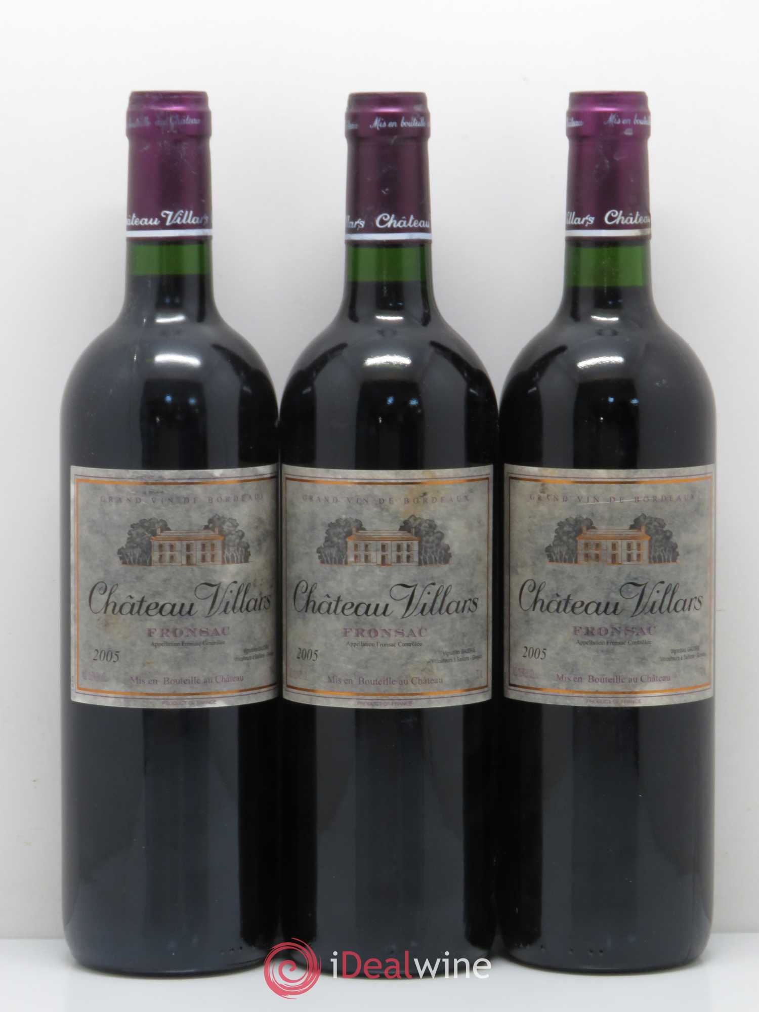 Fronsac Château Villars 2005 - Lot de 12 bouteilles - 1