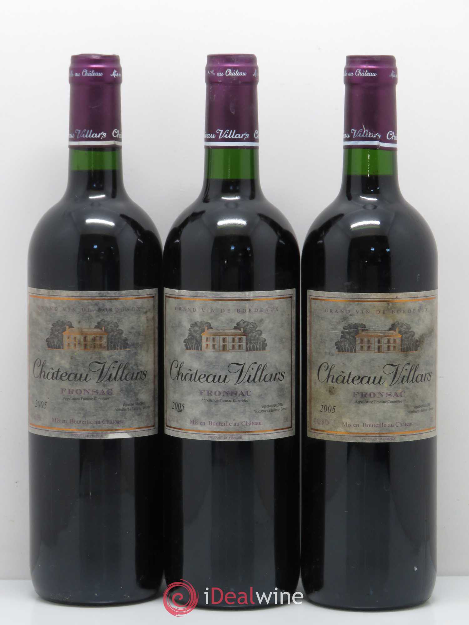 Fronsac Château Villars 2005 - Lot de 12 bouteilles - 2