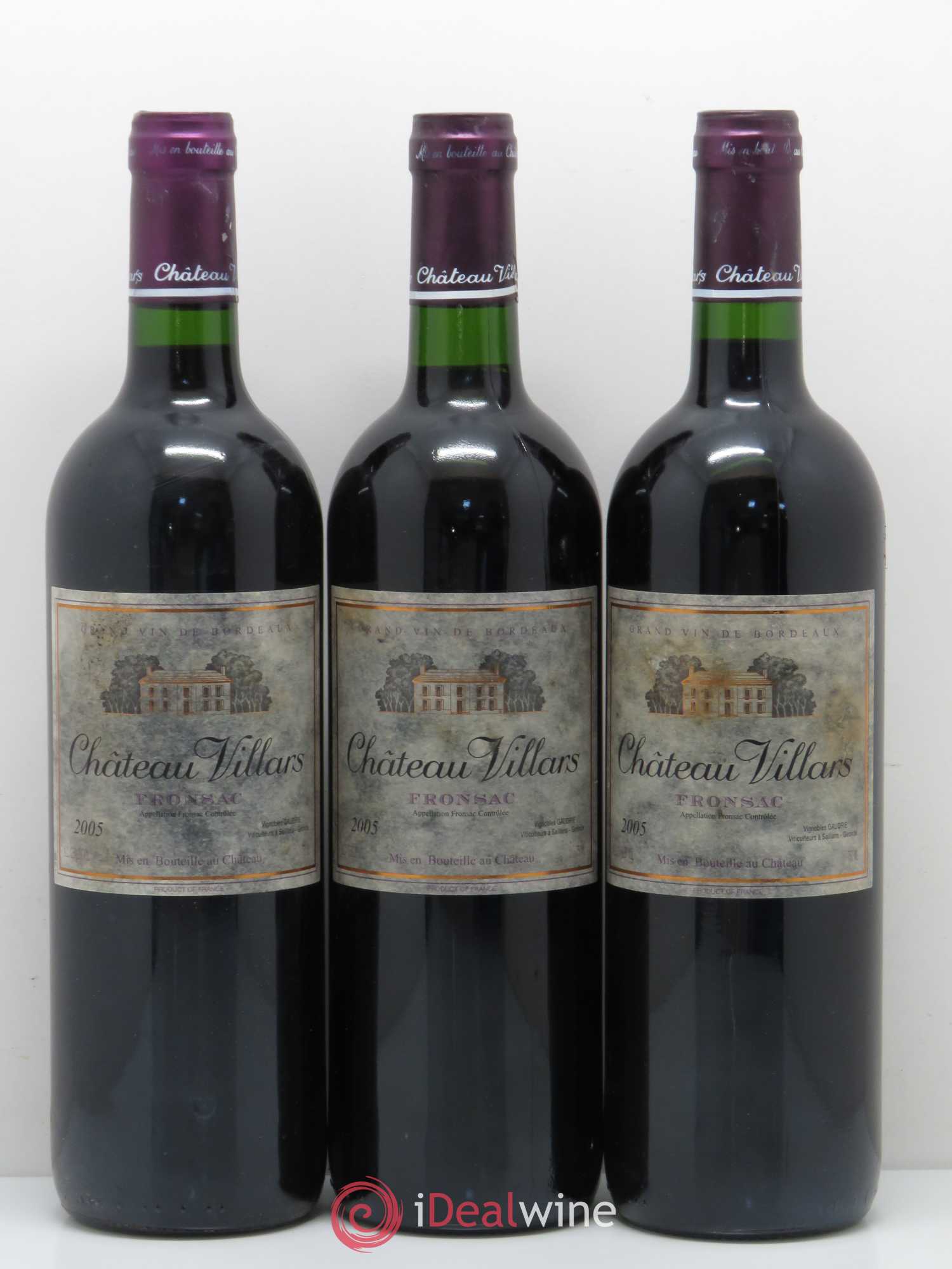 Fronsac Château Villars 2005 - Lot de 12 bouteilles - 3