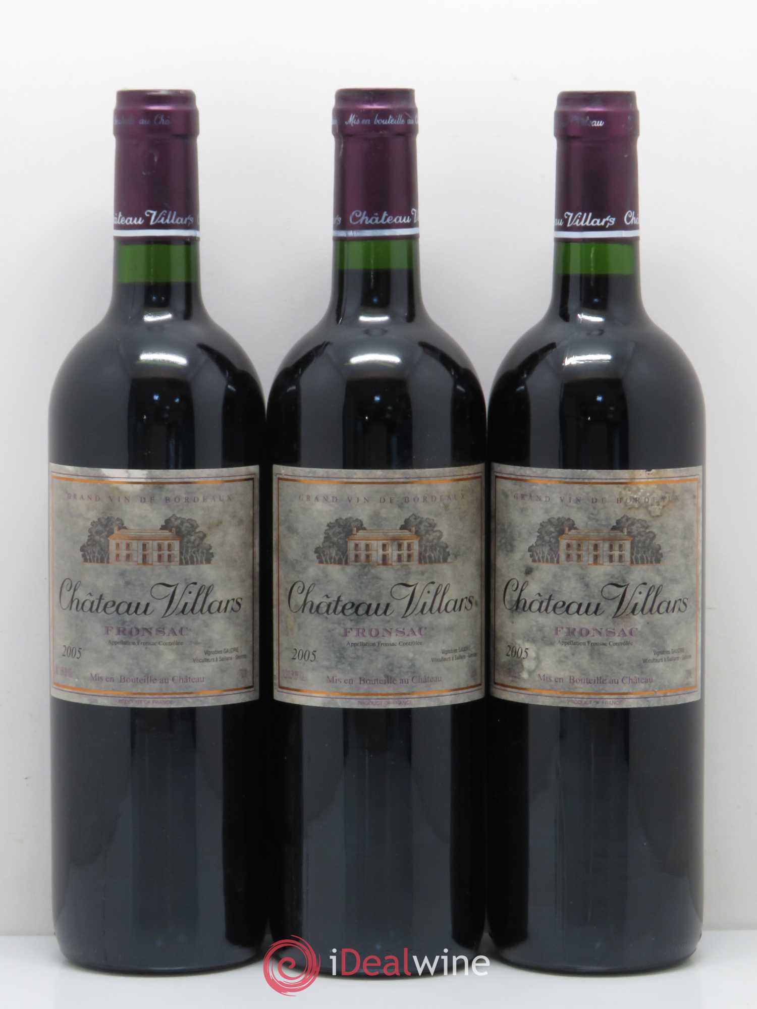 Fronsac Château Villars 2005 - Lot de 12 bouteilles - 4
