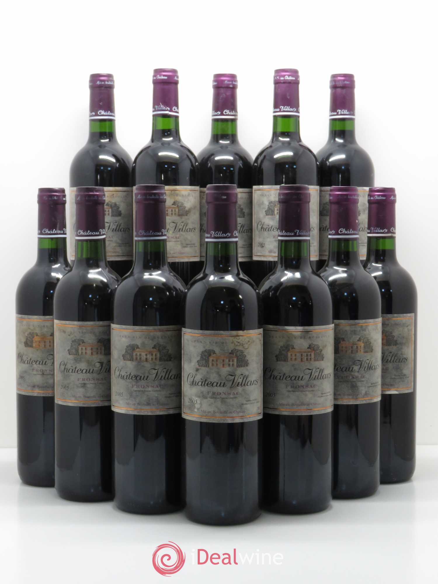 Fronsac Château Villars 2005 - Lot de 12 bouteilles - 0