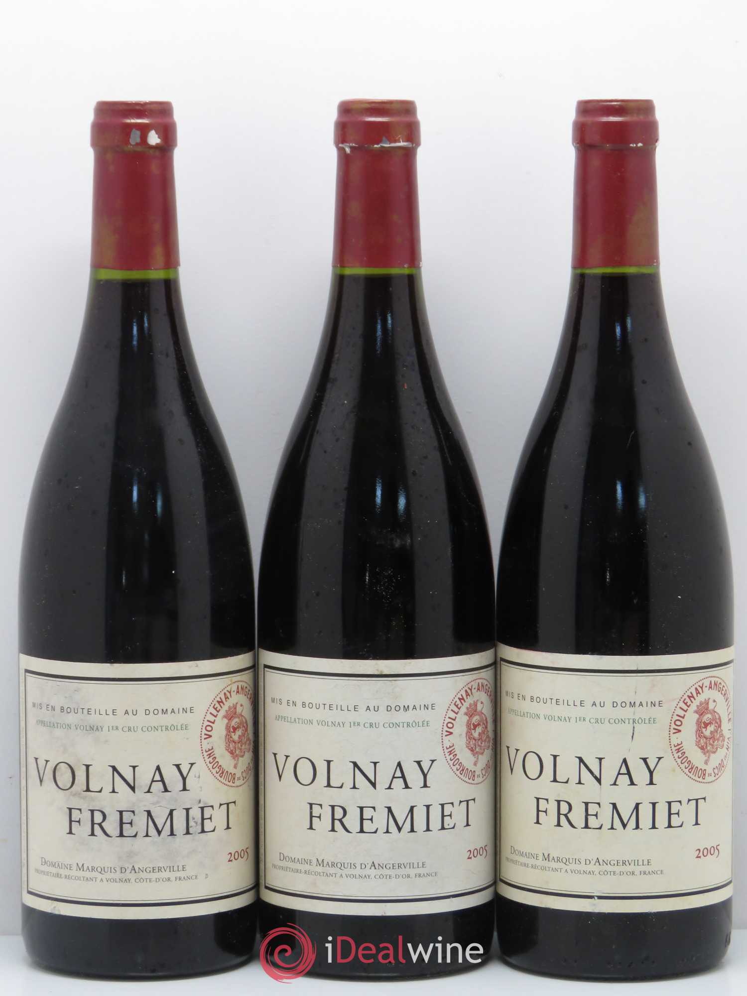 Volnay 1er Cru Frémiet Marquis d'Angerville (Domaine) 2005 - Lot de 3 bouteilles - 0