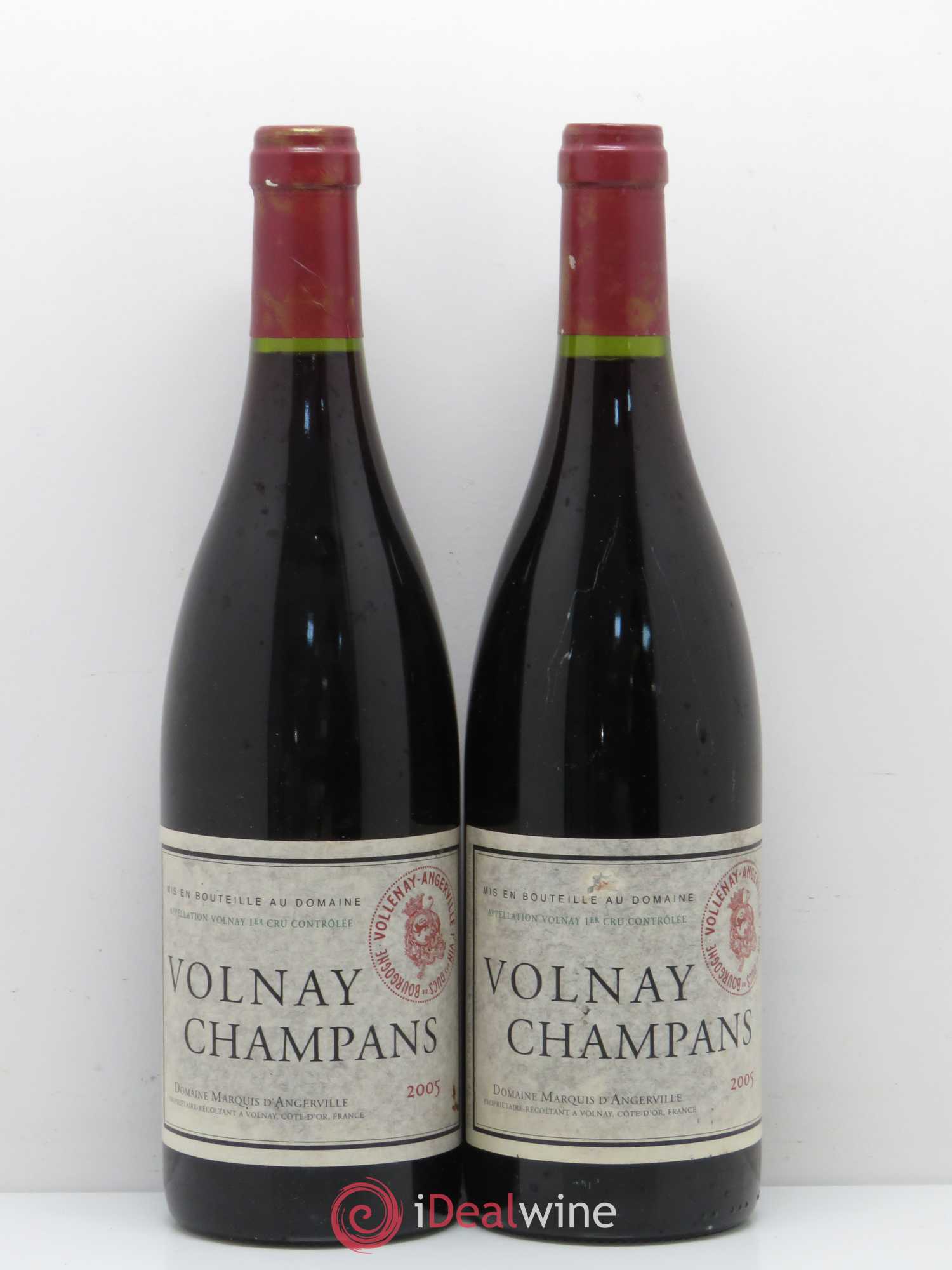 Volnay 1er Cru Champans Marquis d'Angerville (Domaine) 2005 - Lot de 2 bouteilles - 0