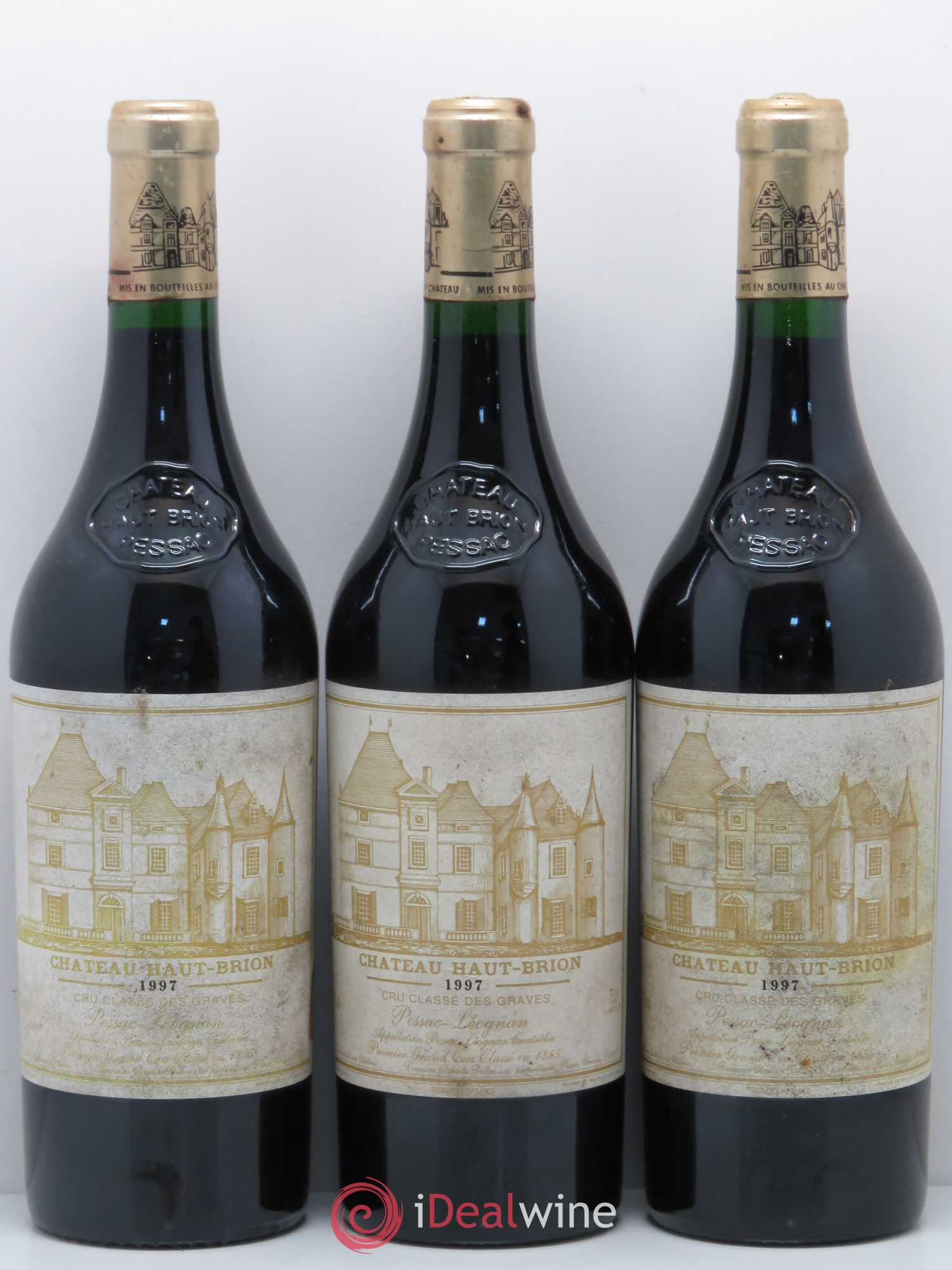 Château Haut Brion 1er Grand Cru Classé 1997 - Lot de 3 bouteilles - 0