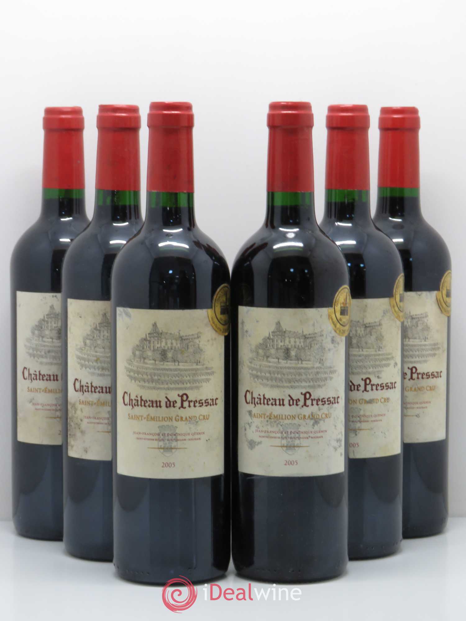 Château de Pressac Grand Cru Classé 2005 - Lot de 6 bouteilles - 0