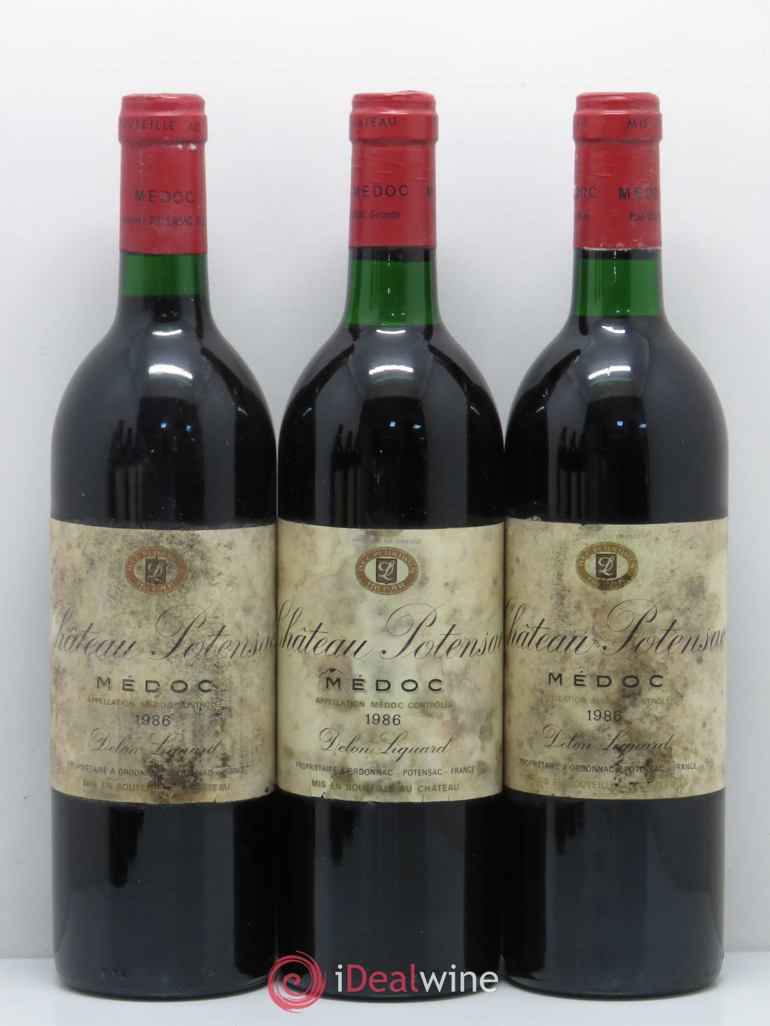 Château Potensac 1986 - Lot de 6 bouteilles - 1