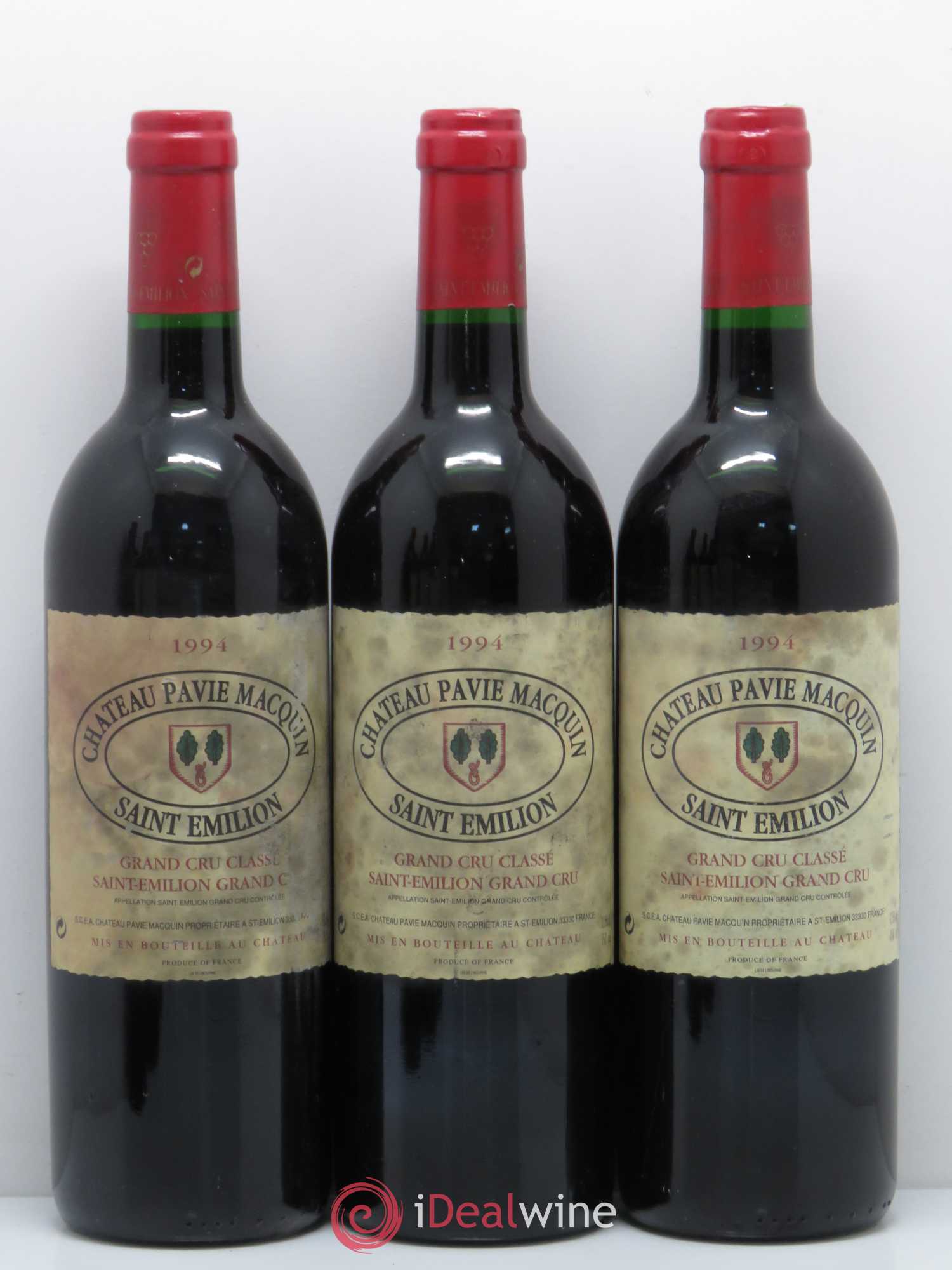 Château Pavie Macquin 1er Grand Cru Classé B 1994 - Lot de 6 bouteilles - 1