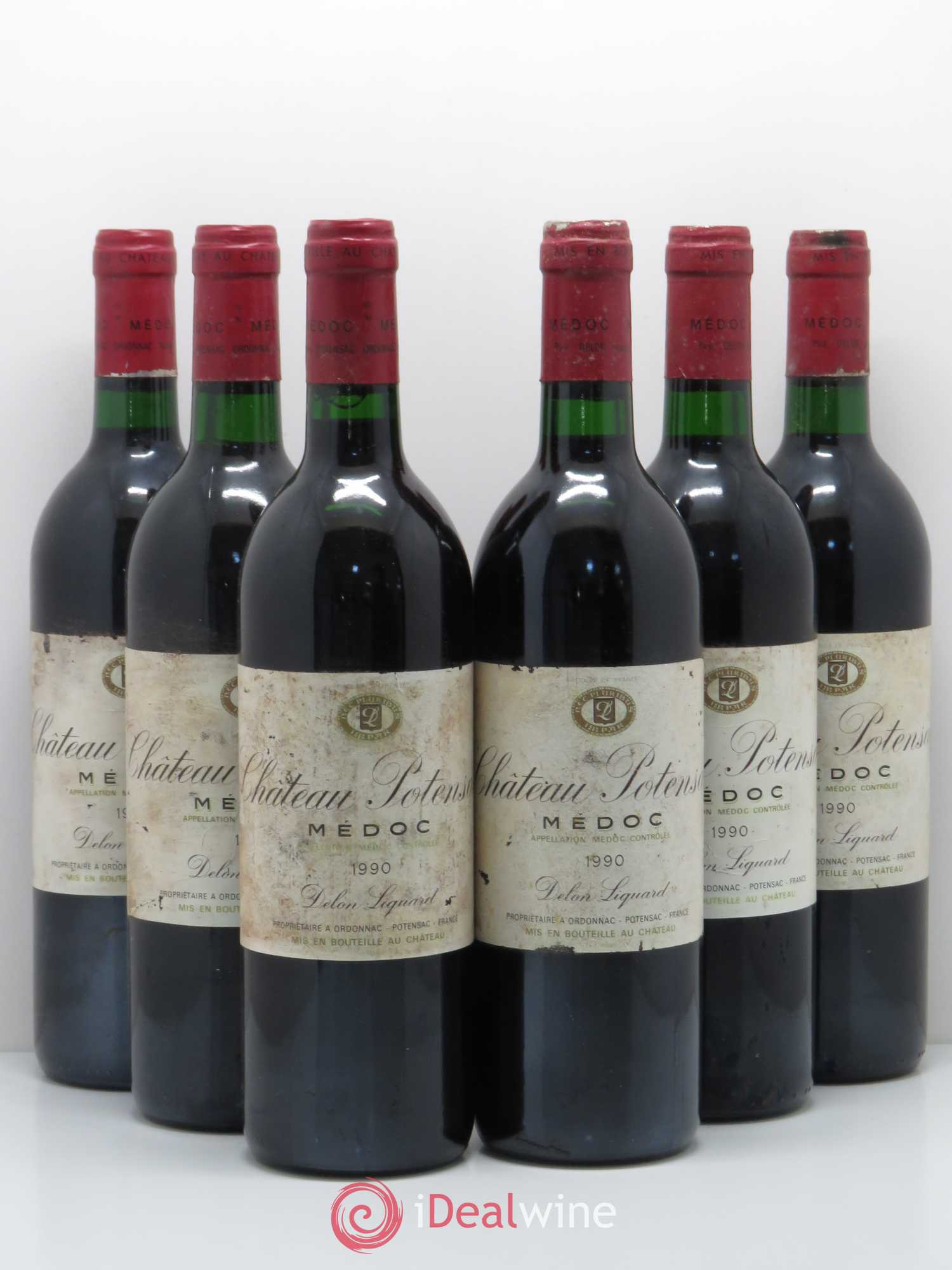 Château Potensac 1990 - Lot de 6 bouteilles - 0