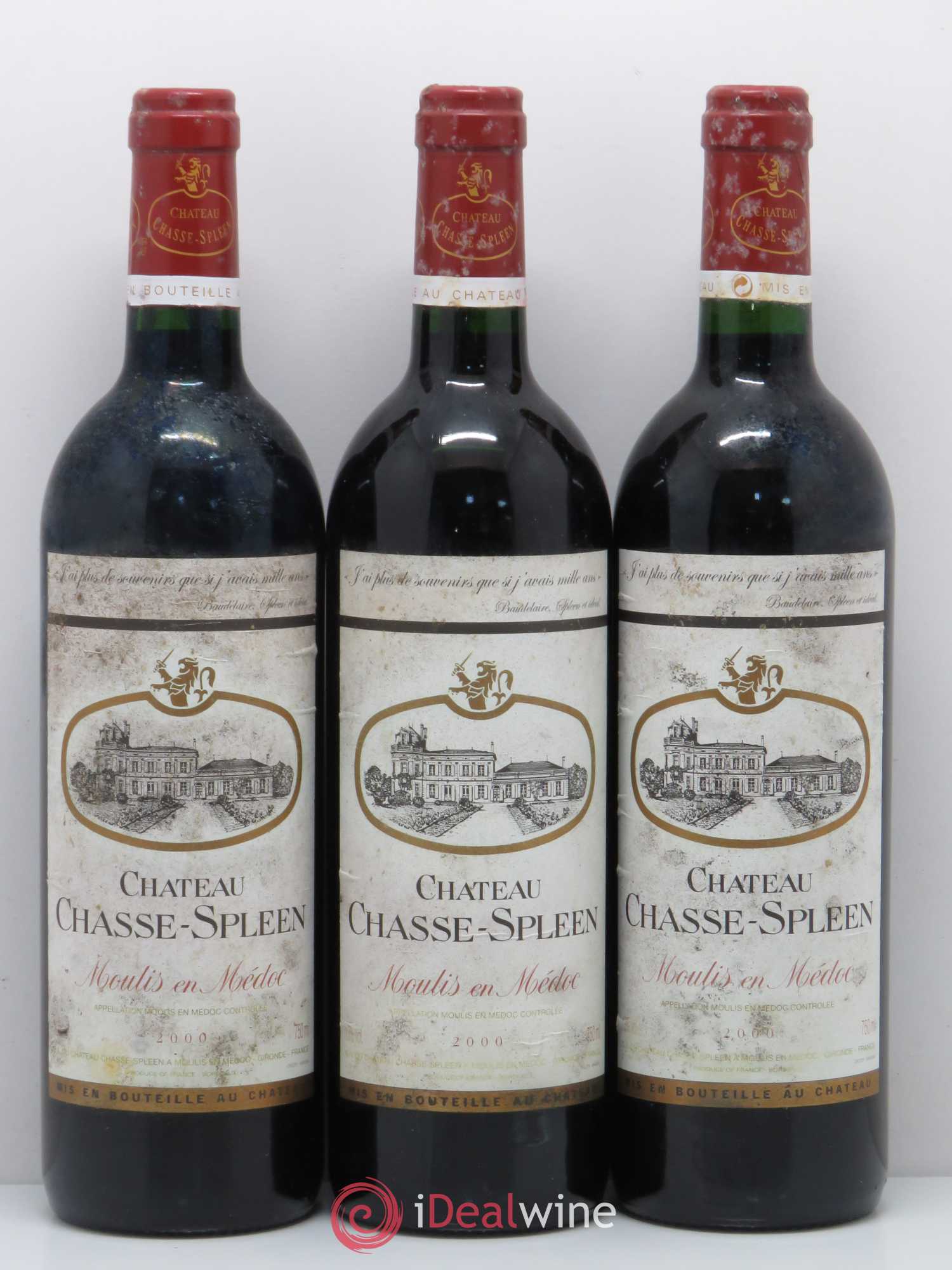 Château Chasse Spleen 2000 - Lot de 12 bouteilles - 1
