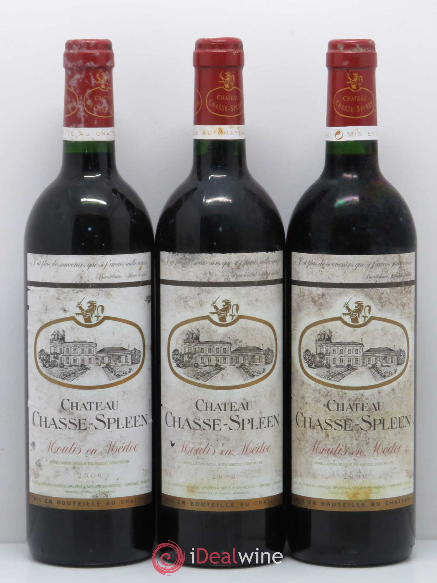Château Chasse Spleen 2000 - Lot de 12 bouteilles - 2