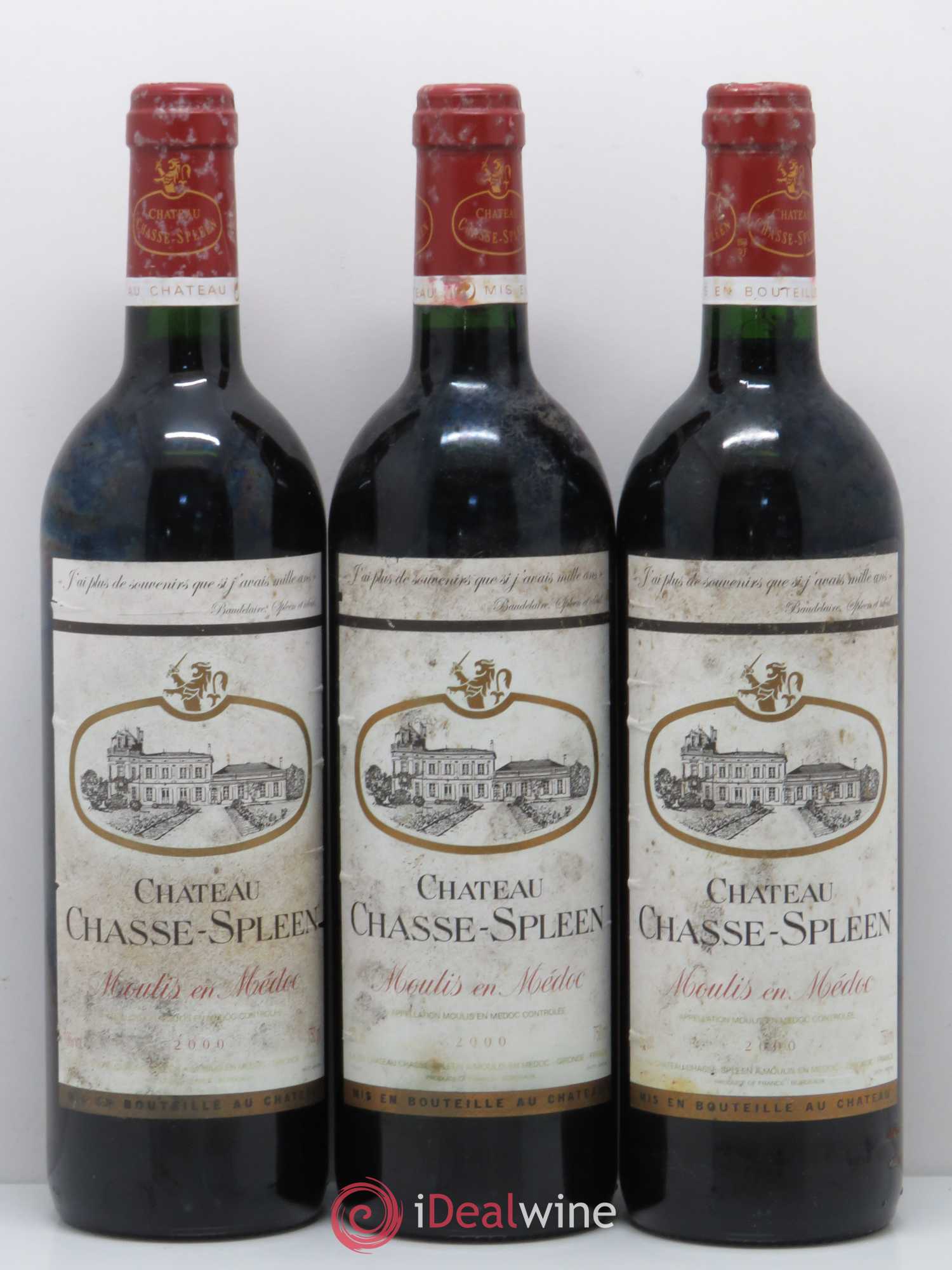 Château Chasse Spleen 2000 - Lot de 12 bouteilles - 3