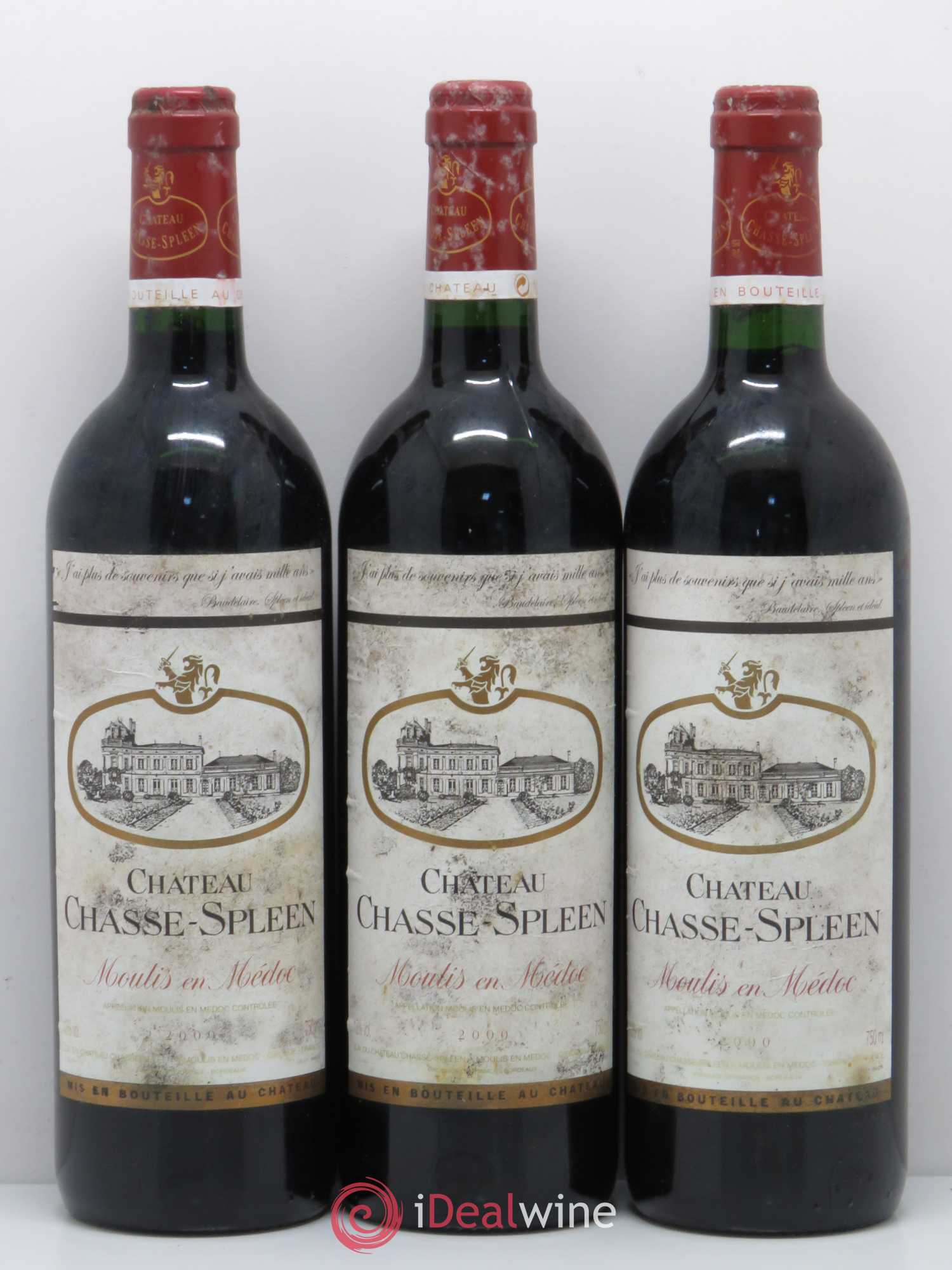 Château Chasse Spleen 2000 - Lot de 12 bouteilles - 4