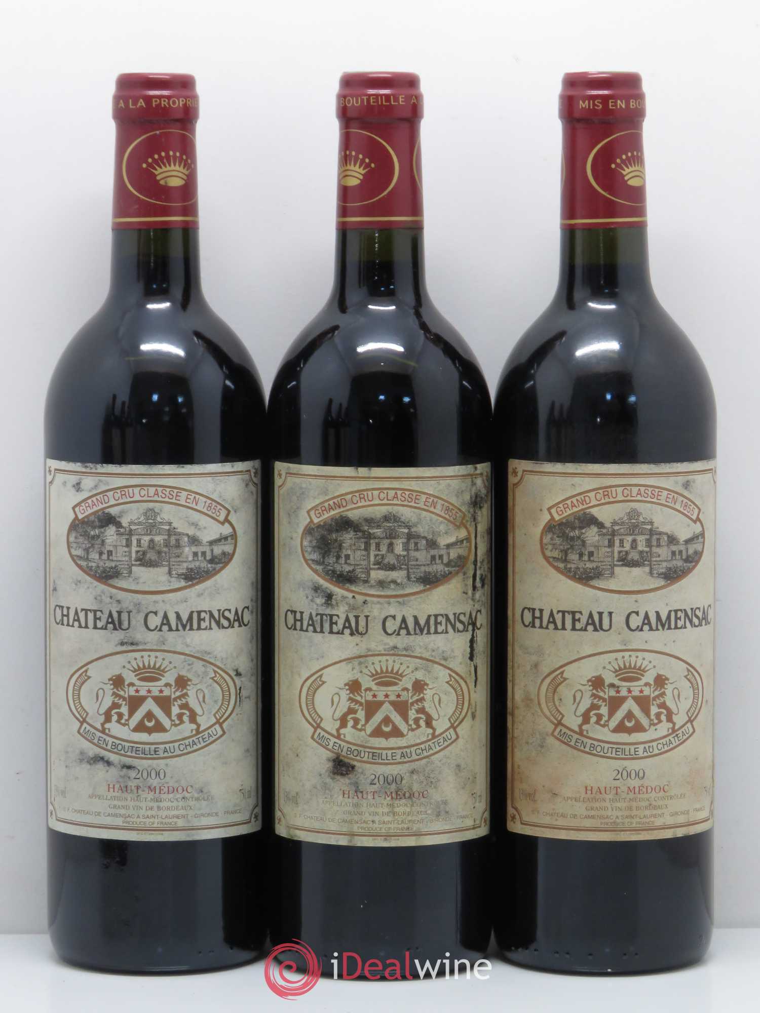 Château Camensac 5ème Grand Cru Classé 2000 - Lot de 6 bouteilles - 1