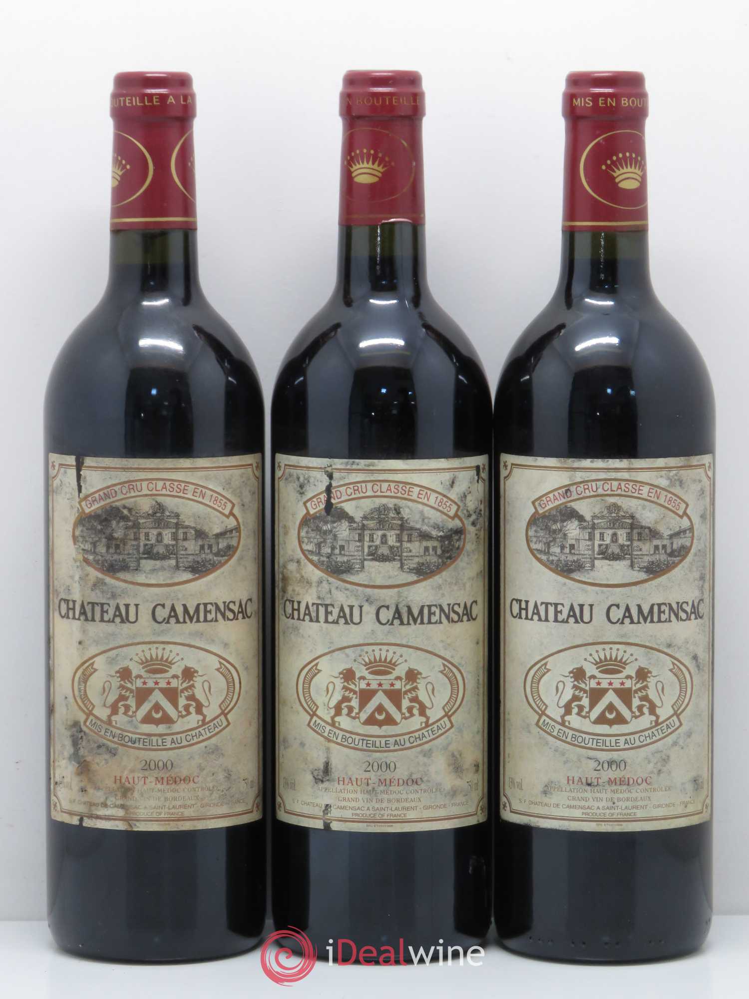 Château Camensac 5ème Grand Cru Classé 2000 - Lot de 6 bouteilles - 2