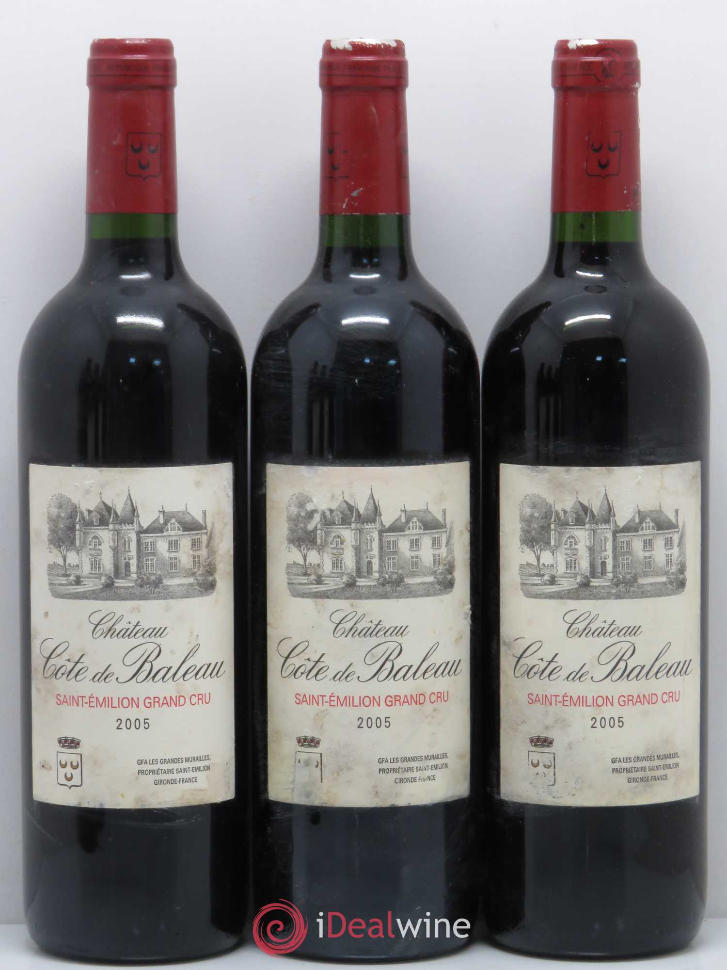 Saint-Émilion Grand Cru Côte de Baleau 2005 - Posten von 6 Flaschen - 1