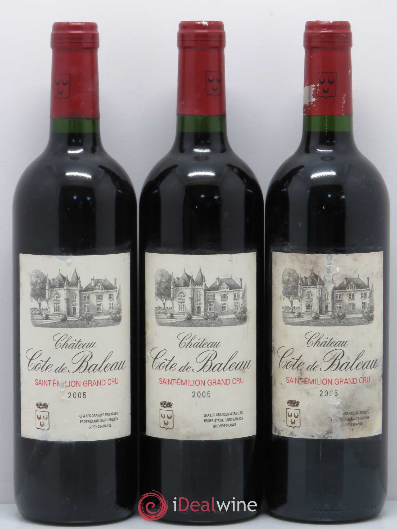 Saint-Émilion Grand Cru Côte de Baleau 2005 - Posten von 6 Flaschen - 2