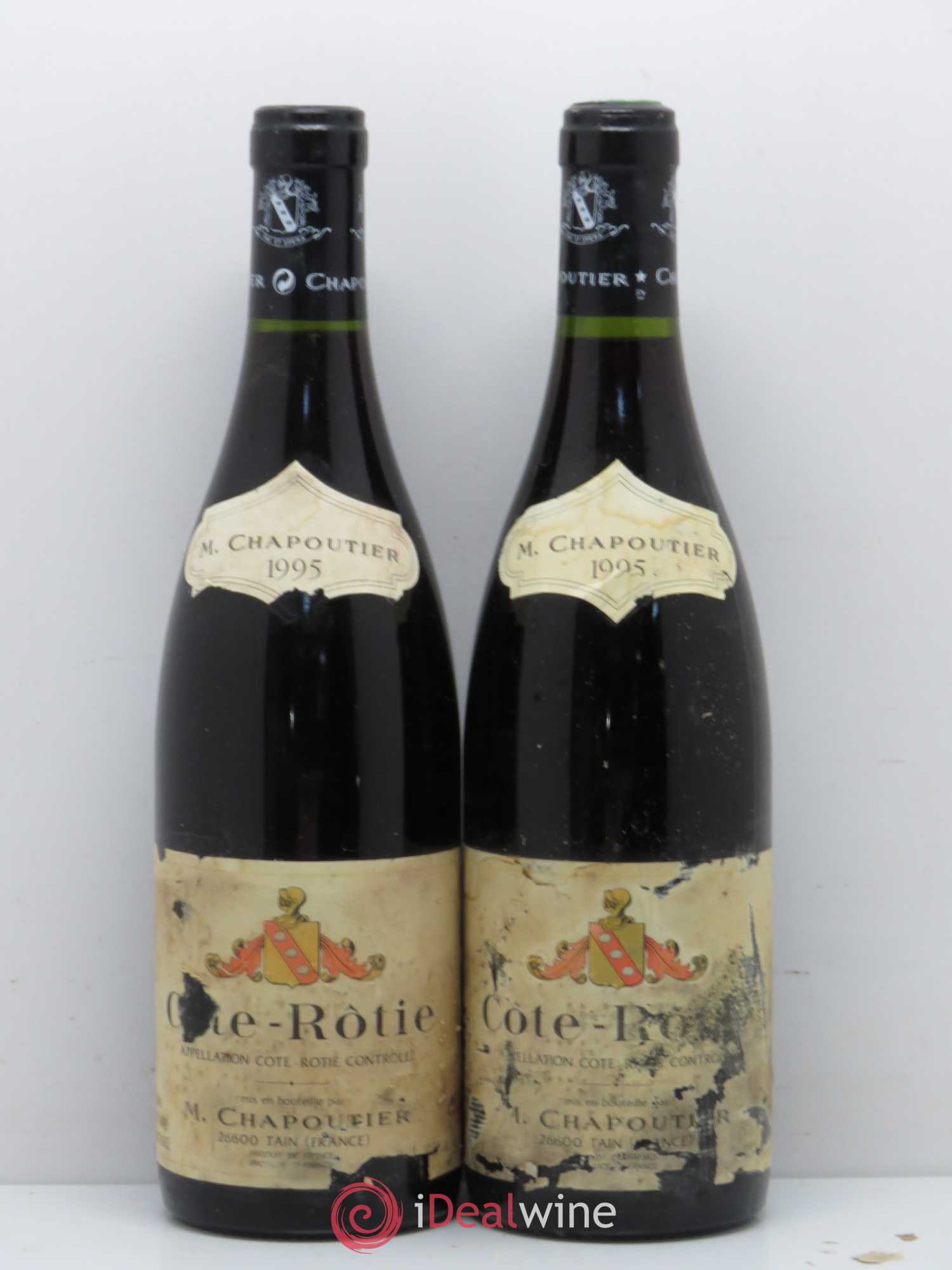 Côte-Rôtie Chapoutier 1995 - Lot de 2 bouteilles - 0