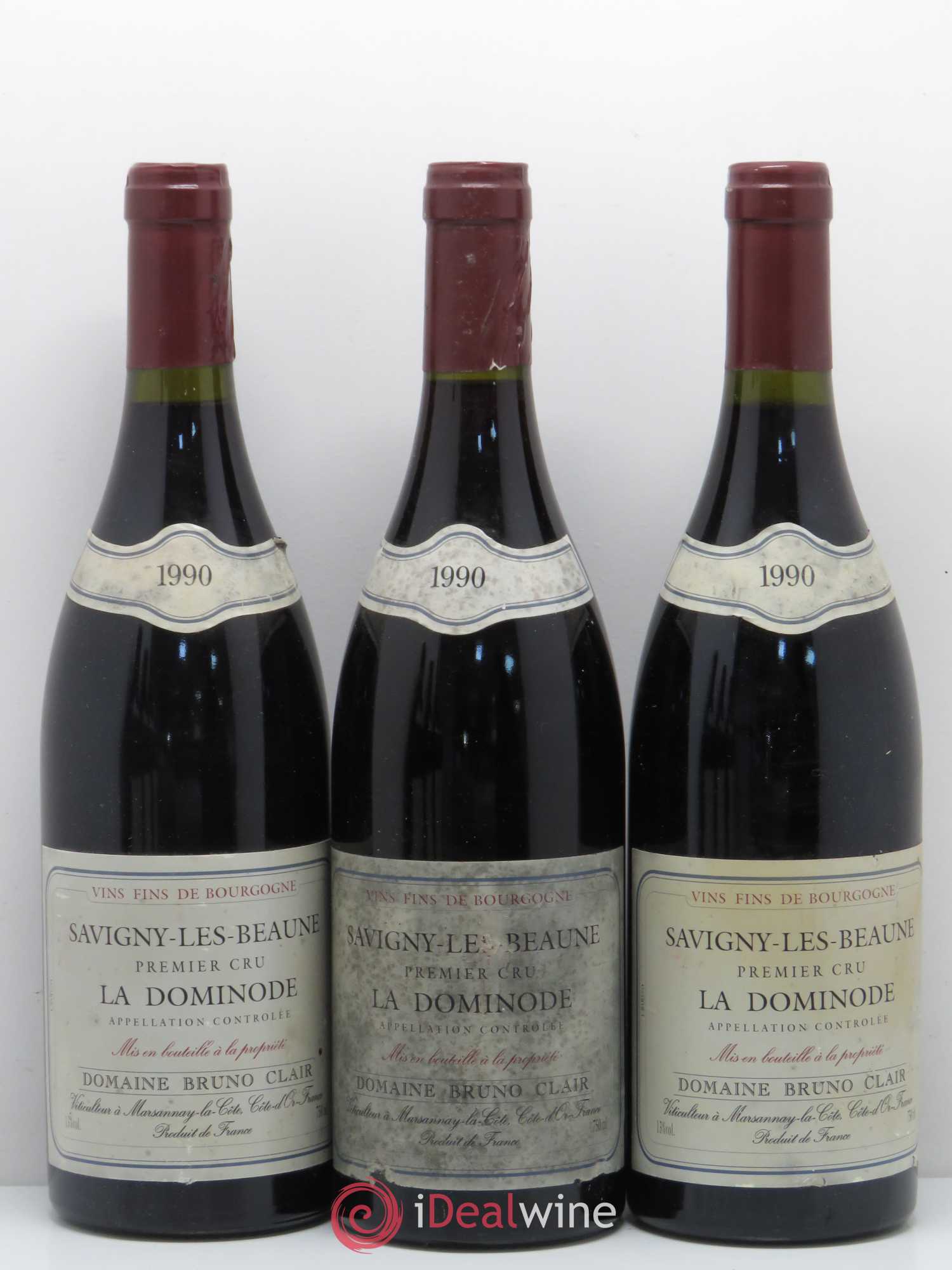 Savigny-lès-Beaune 1er Cru La Dominode Bruno Clair (Domaine) 1990 - Lot de 6 bouteilles - 1
