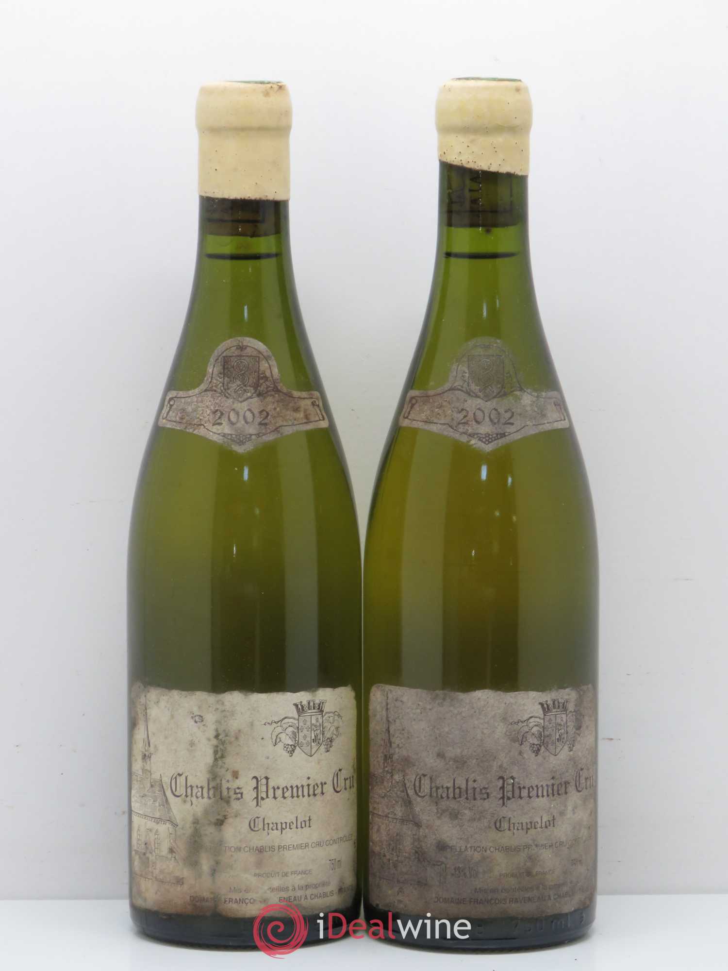 Chablis 1er Cru Chapelot Raveneau (Domaine) 2002 - Lot de 2 bouteilles - 0