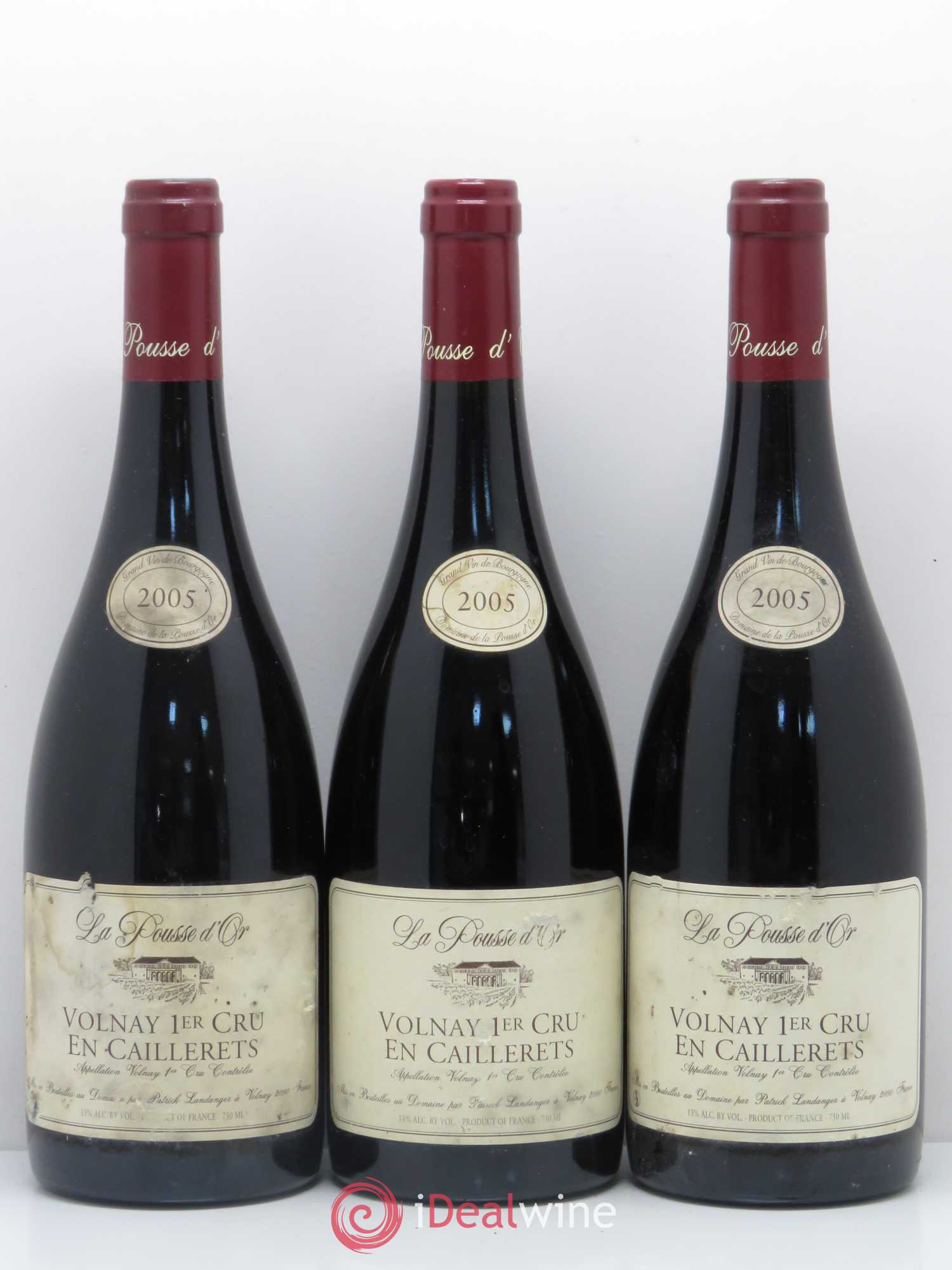 Volnay 1er Cru Les Caillerets La Pousse d'Or (Domaine de) 2005 - Lot de 3 bouteilles - 0